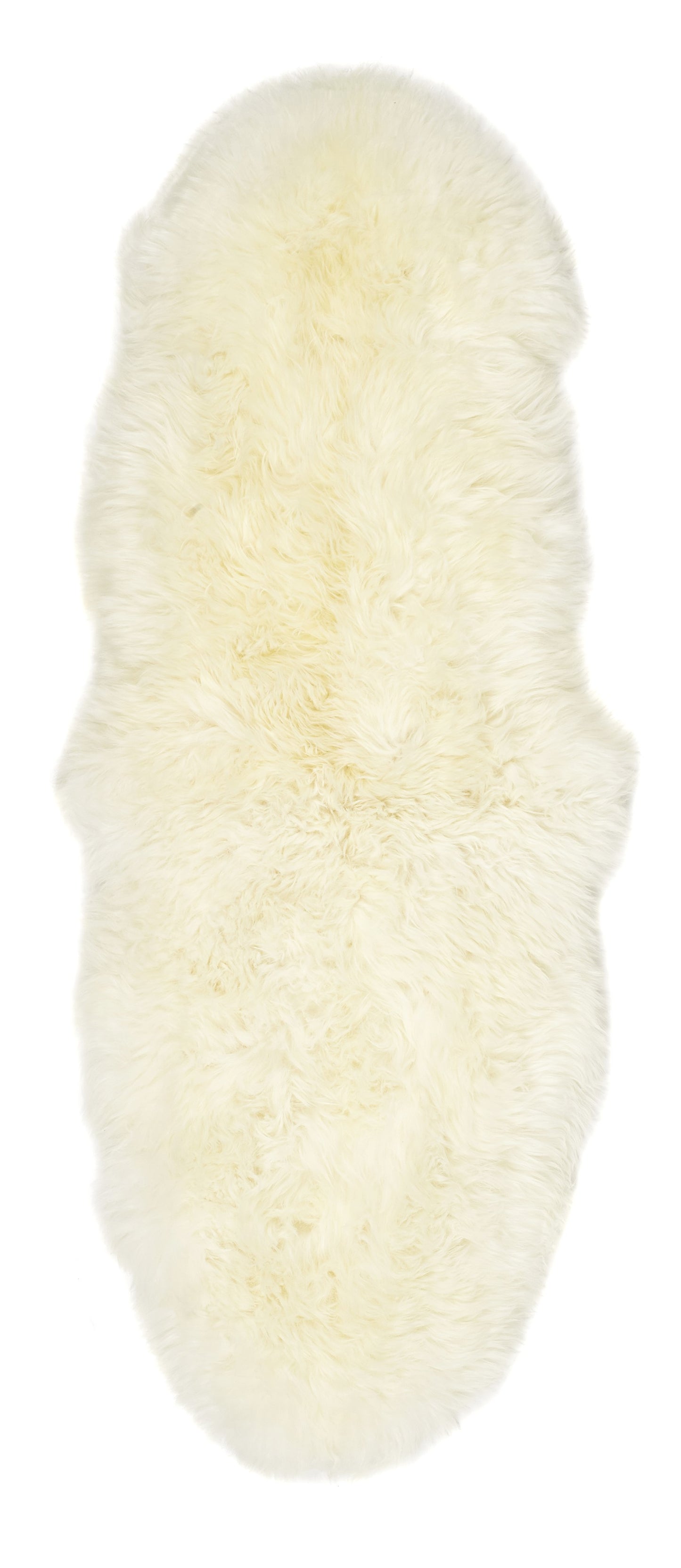 Genuine Sheepskin Animal Fur Soft Wool Shaggy Natural Cream Rug