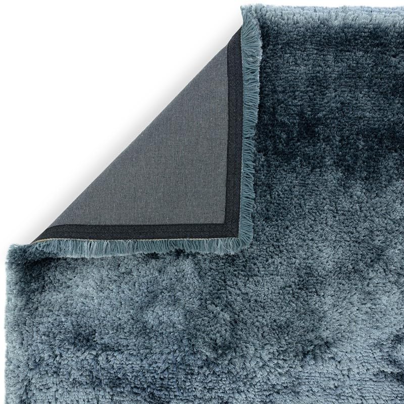 Plush Shaggy Rug for Living Room Bedroom High Pile Thick Fluffy Hand Made Anti-Shed Silky Shimmer Shiny Plain Deep Pile Rug