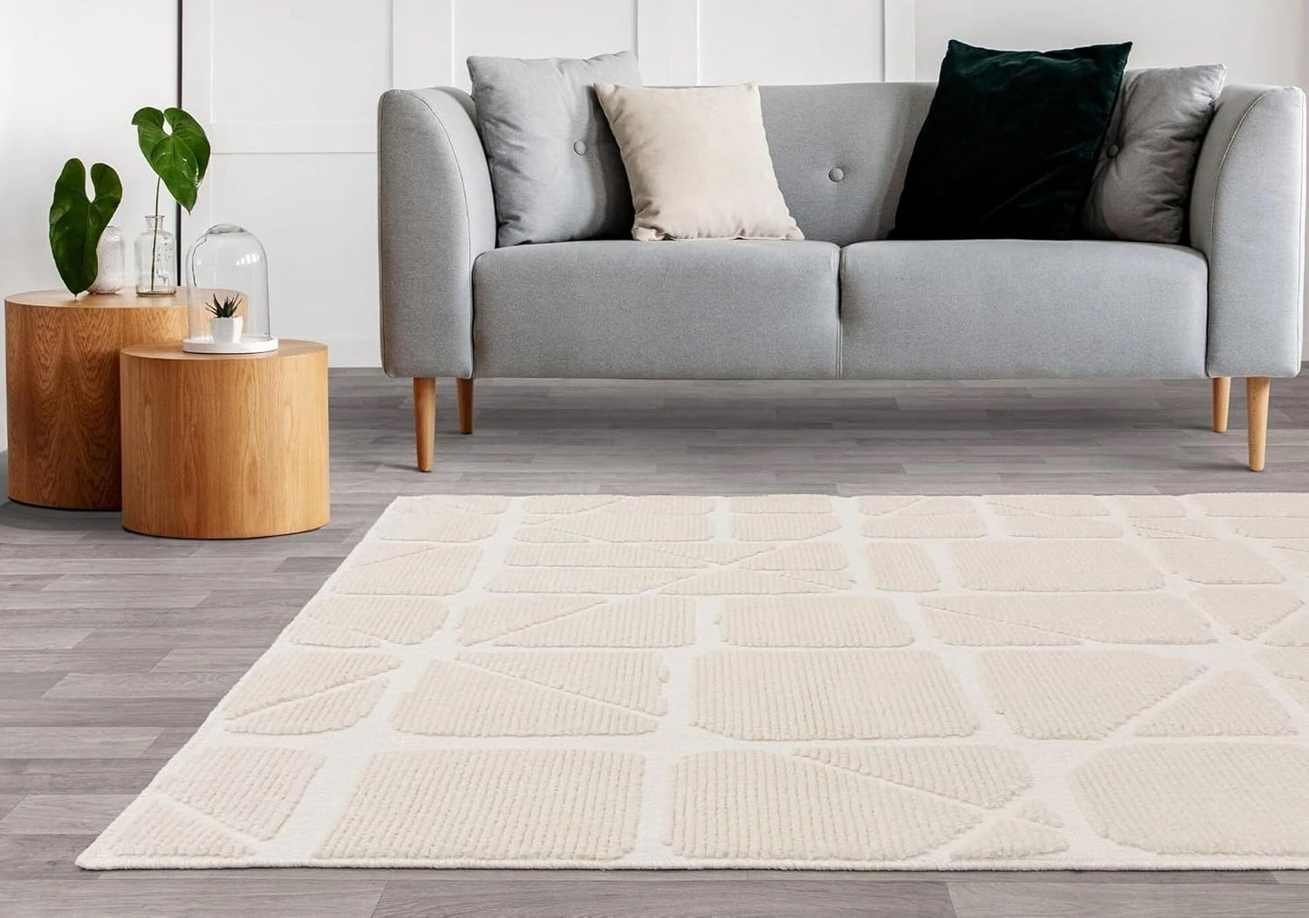 Method Ivory Washable Rug – Modern Abstract Short Pile Carpet