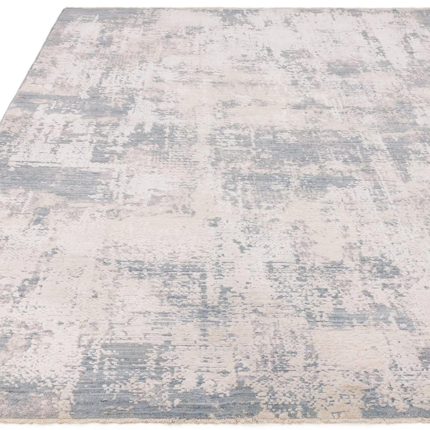 Seville 05 Zafra Short Pile Rug Modern Abstract Soft Touch Silky Rug in Beige Natural