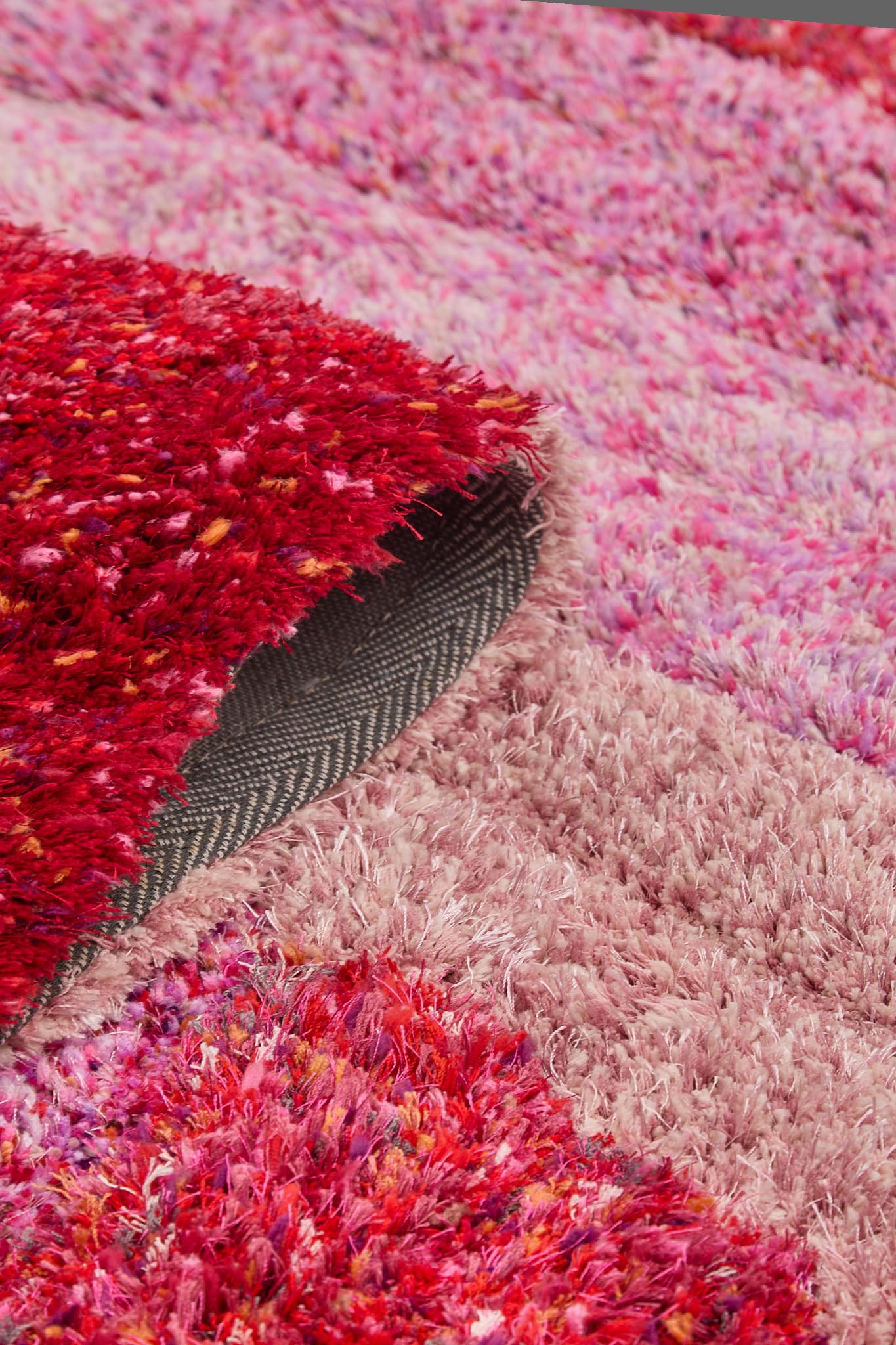 Shaggy Rug for Living Room Bedroom Dining Room Carpet Soft Plush Fluffy Silky Area Floor Stella Swirl Pattern 3D Shaggy Rug in Large Size 160x230 cm (5'3"x7'7")