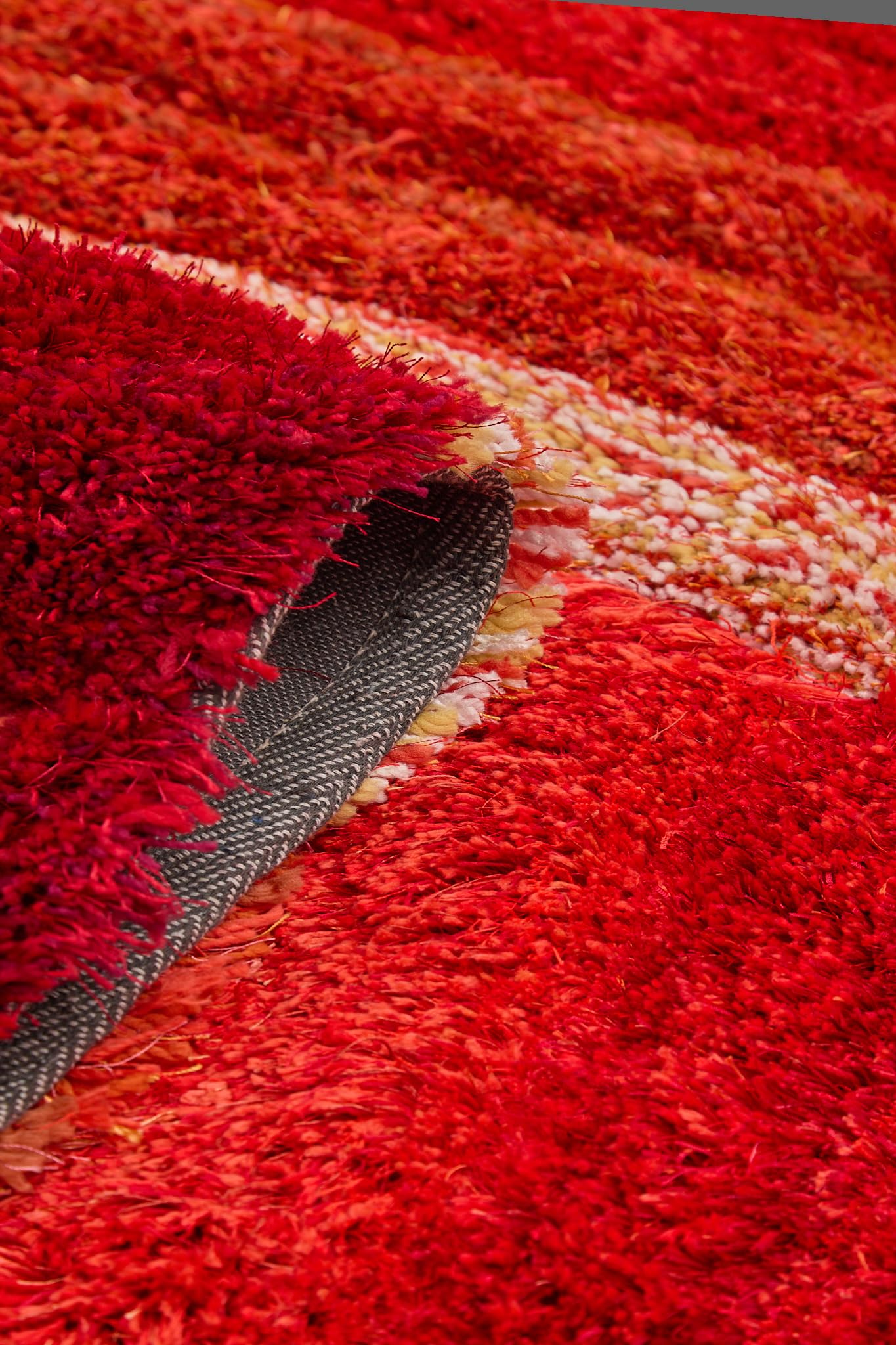 Shaggy Rug for Living Room Bedroom Dining Room Carpet Soft Plush Fluffy Silky Area Floor Stella Swirl Pattern 3D Shaggy Rug in Large Size 160x230 cm (5'3"x7'7")