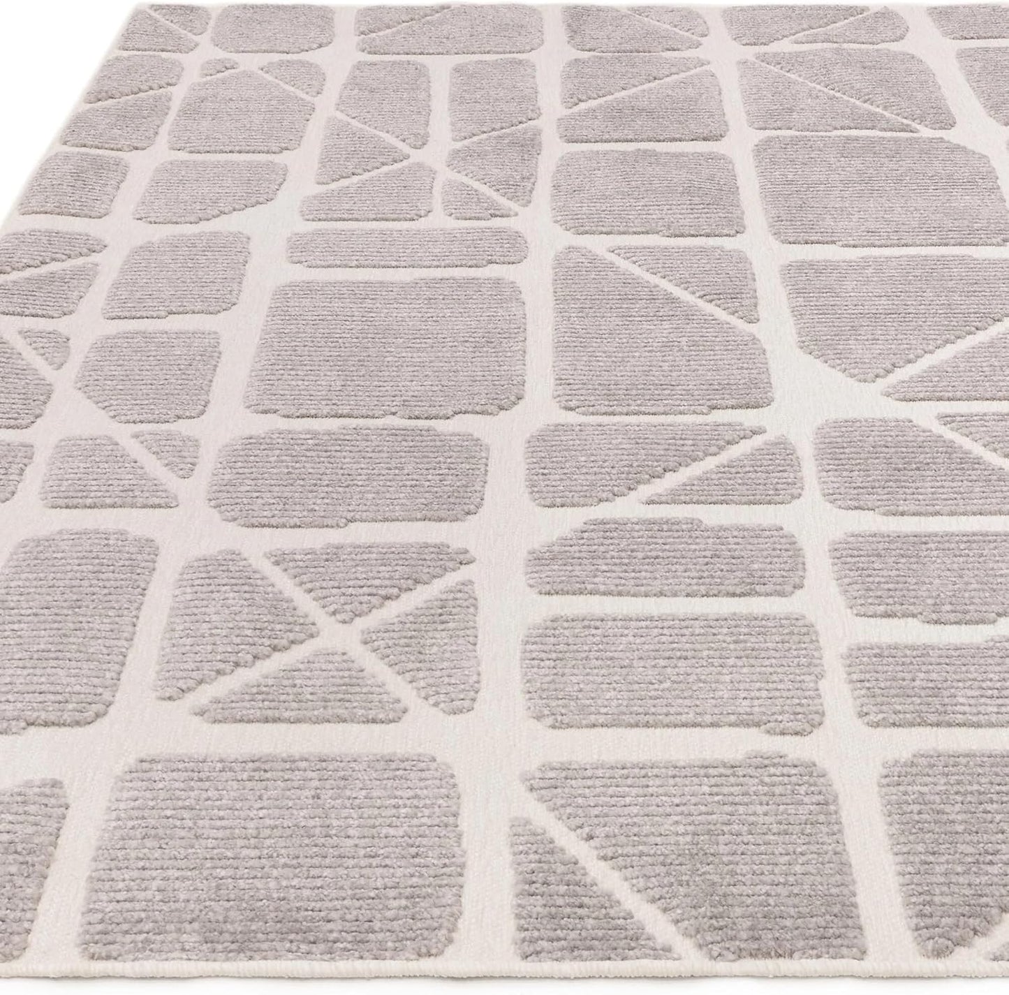 Method Grey Washable Rug – Modern Abstract Short Pile Carpet
