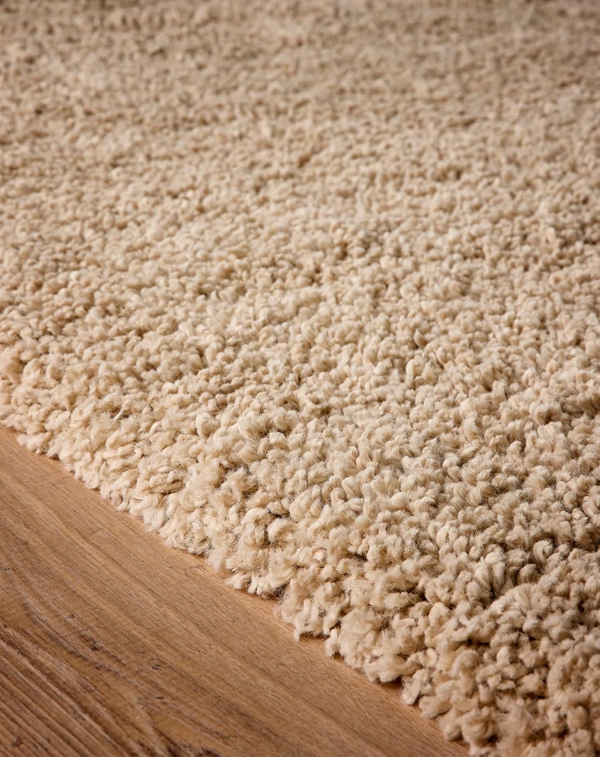 Hadley Beige Shaggy Rug – Ultra Soft High Pile Carpet