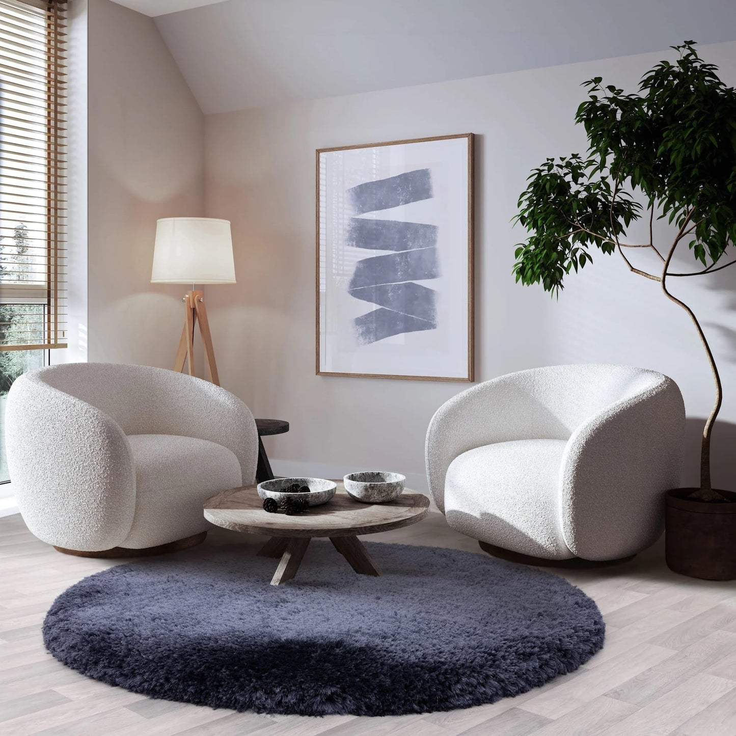 Plush Shaggy Rug for Living Room Bedroom High Pile Thick Fluffy Hand Made Anti-Shed Silky Shimmer Shiny Plain Deep Pile Rug