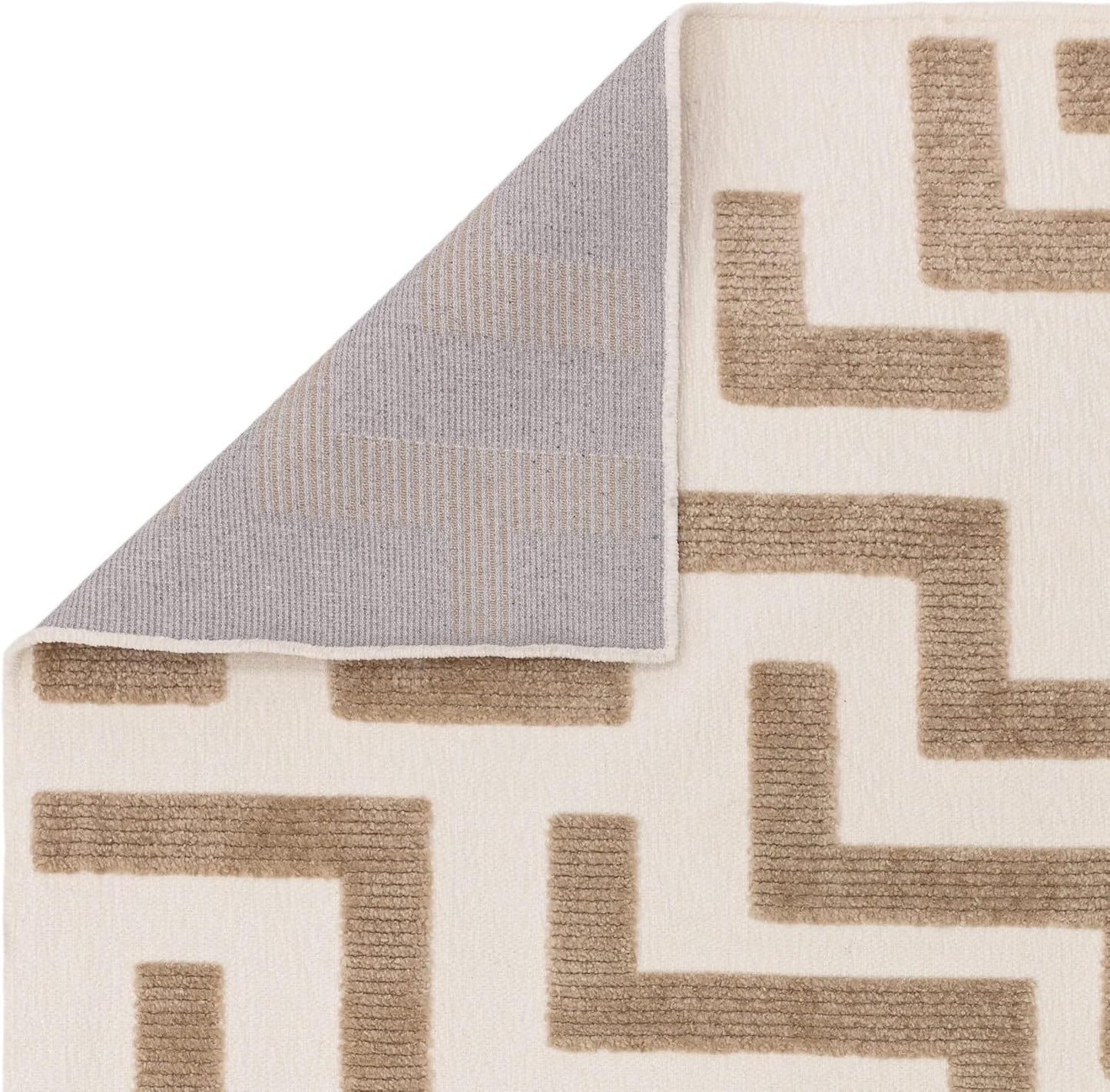 Cove Sand Washable Rug – Soft Abstract Short Pile Carpet