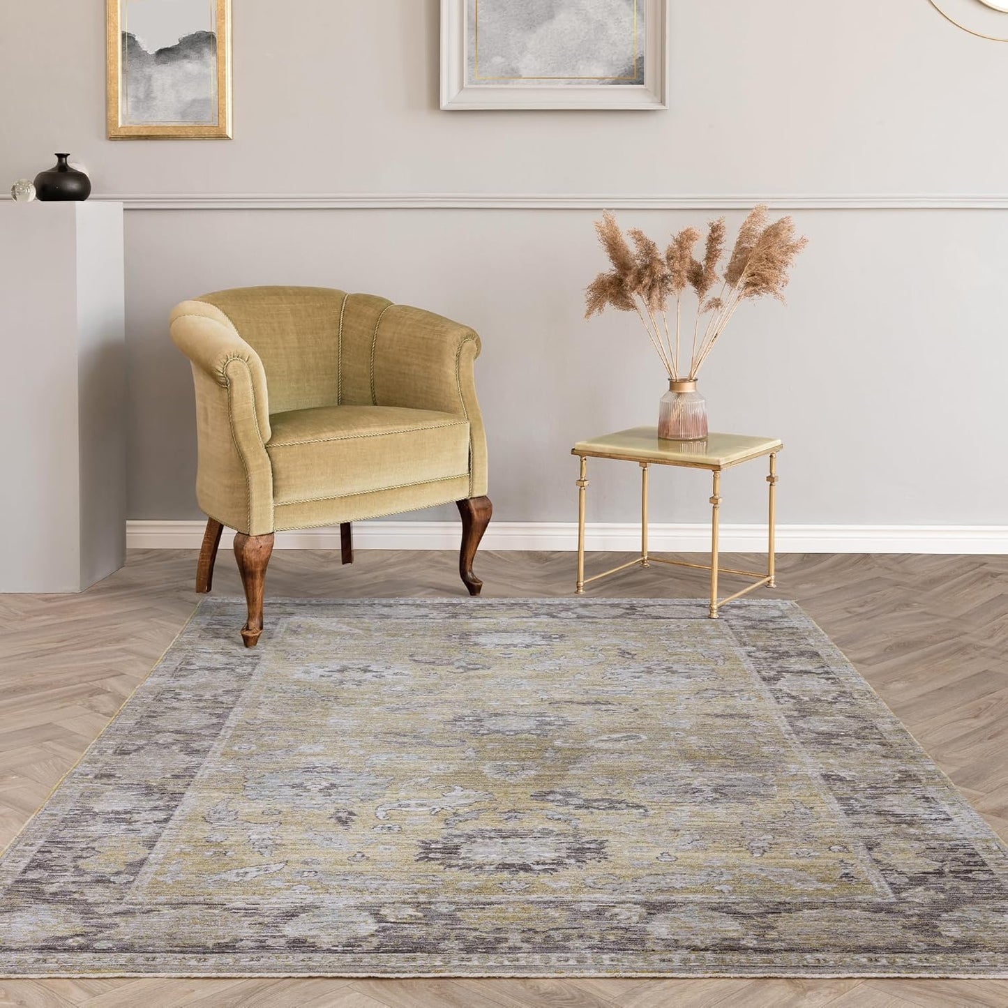 Jasper JA06 Yellow Gold – Traditional Antique Style Rug