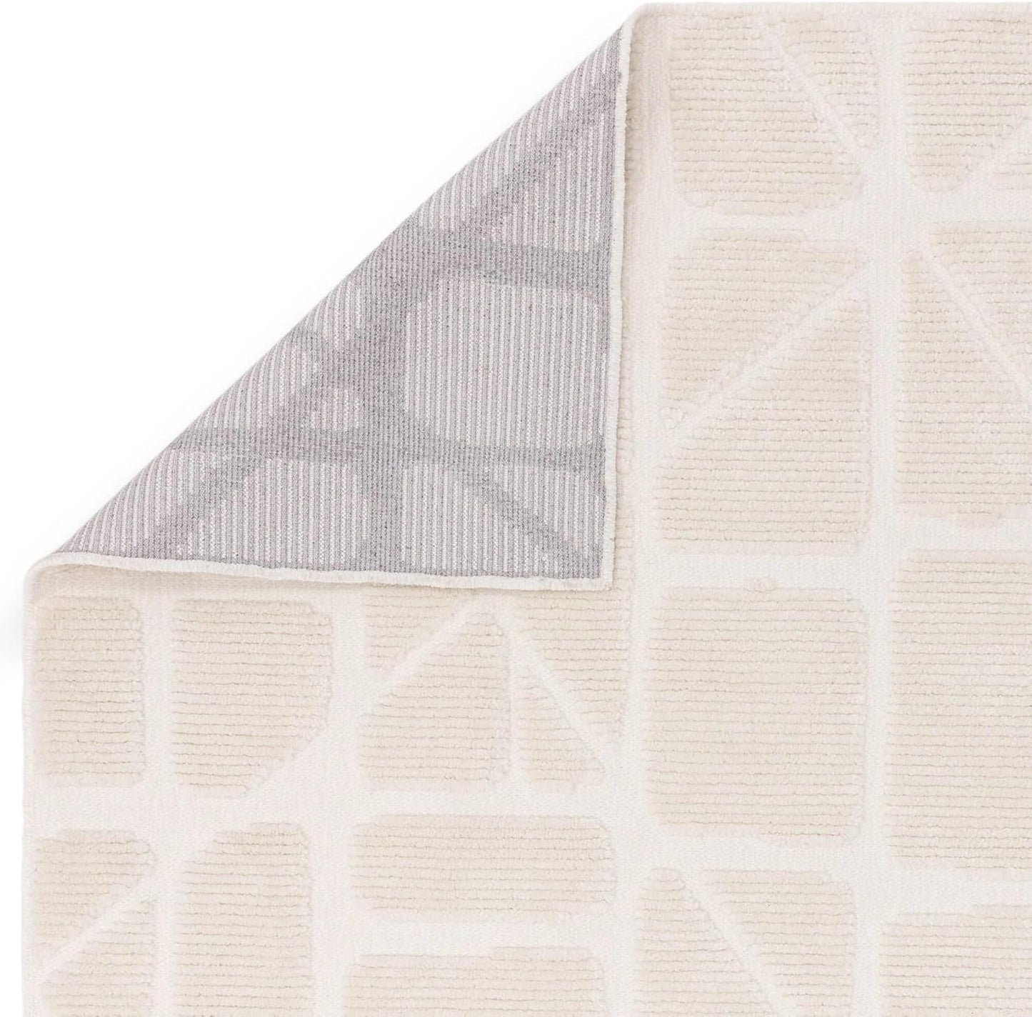 Method Ivory Washable Rug – Modern Abstract Short Pile Carpet