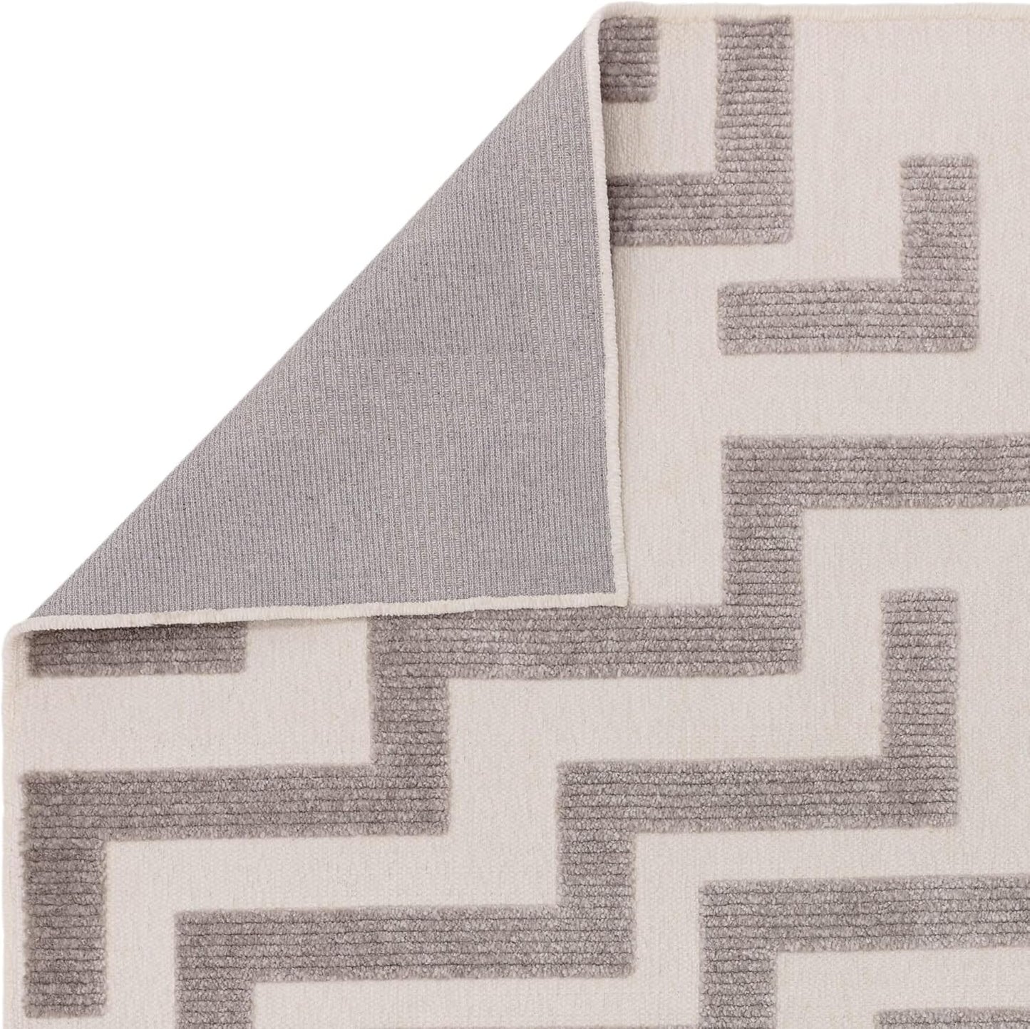 Cove Grey Washable Rug – Soft Abstract Short Pile Carpet