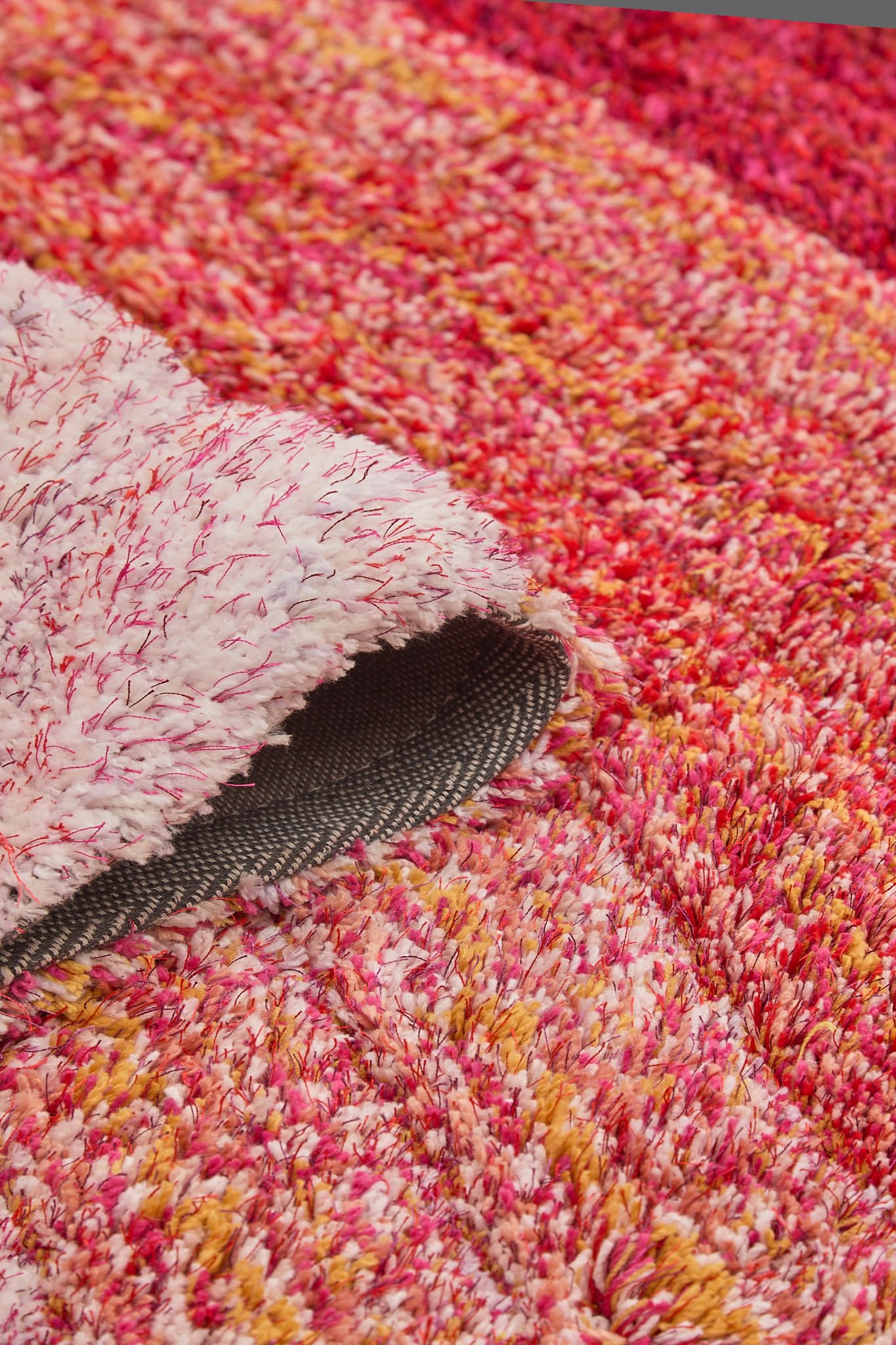Shaggy Rug for Living Room Bedroom Dining Room Carpet Soft Plush Fluffy Silky Area Floor Stella Swirl Pattern 3D Shaggy Rug in Large Size 160x230 cm (5'3"x7'7")