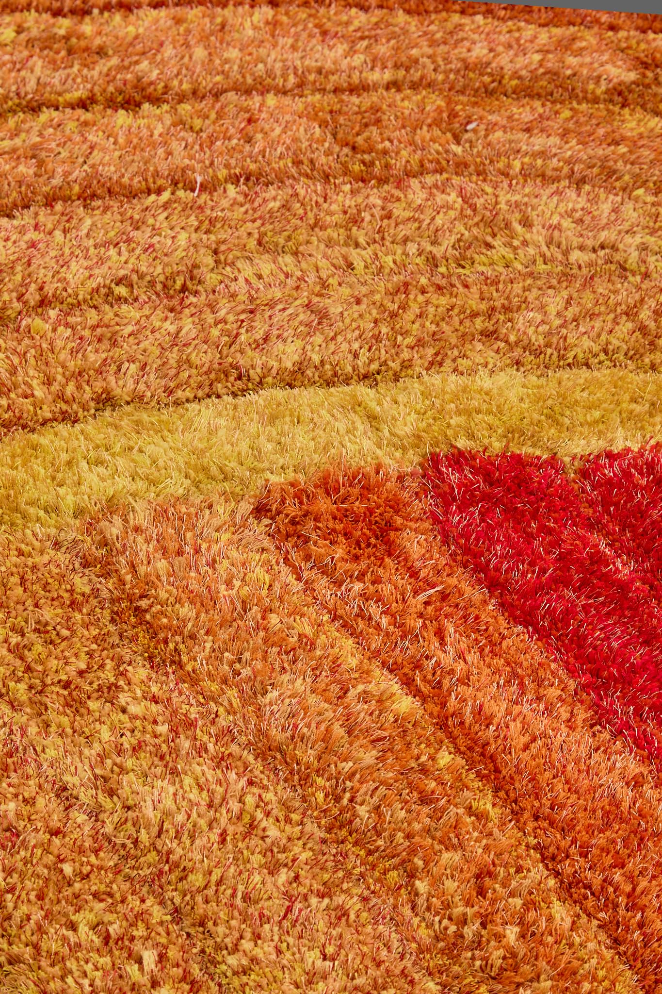 Shaggy Rug for Living Room Bedroom Dining Room Carpet Soft Plush Fluffy Silky Area Floor Stella Swirl Pattern 3D Shaggy Rug in Large Size 160x230 cm (5'3"x7'7")