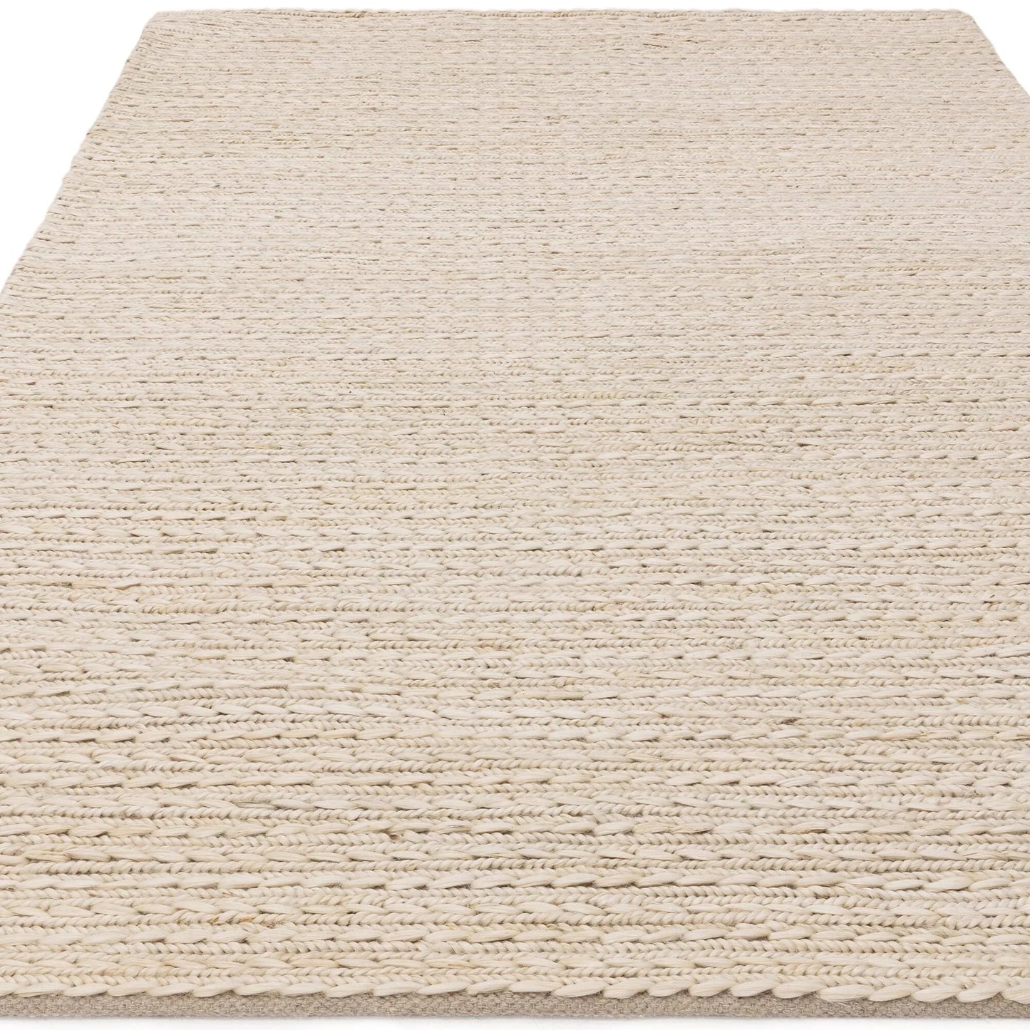 Hand Woven Braided Jute Rug for Living Room Bedroom Dining Room Lounge Flatweave Modern Plain Carpet Oakley Natural Rug