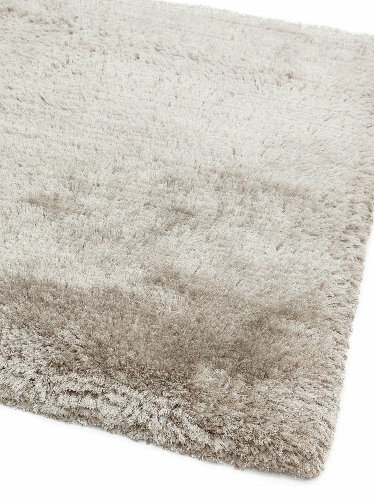 Plush Shaggy Rug for Living Room Bedroom High Pile Thick Fluffy Hand Made Anti-Shed Silky Shimmer Shiny Plain Deep Pile Rug