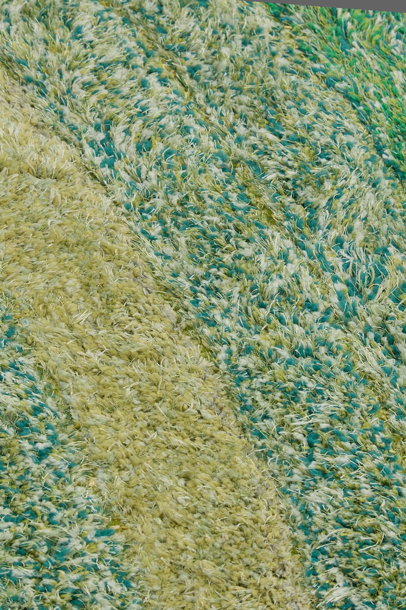 Shaggy Rug for Living Room Bedroom Dining Room Carpet Soft Plush Fluffy Silky Area Floor Lena Wave Pattern 3D Shaggy Rug in Large Size 160x230 cm (5'3"x7'7")