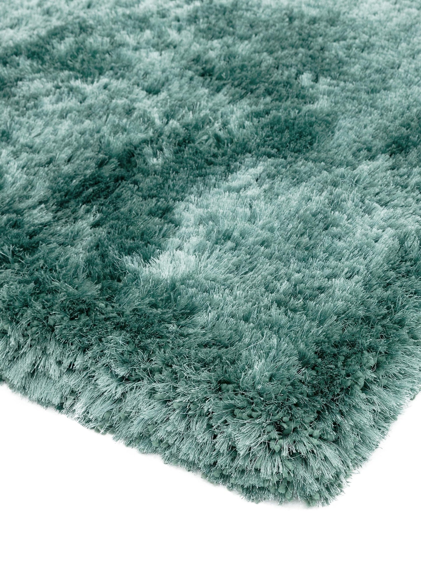Plush Shaggy Rug for Living Room Bedroom High Pile Thick Fluffy Hand Made Anti-Shed Silky Shimmer Shiny Plain Deep Pile Rug