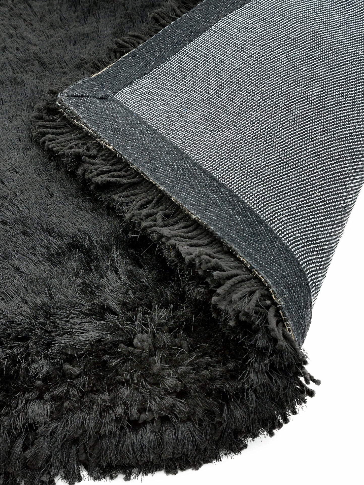 Plush Shaggy Rug for Living Room Bedroom High Pile Thick Fluffy Hand Made Anti-Shed Silky Shimmer Shiny Plain Deep Pile Rug