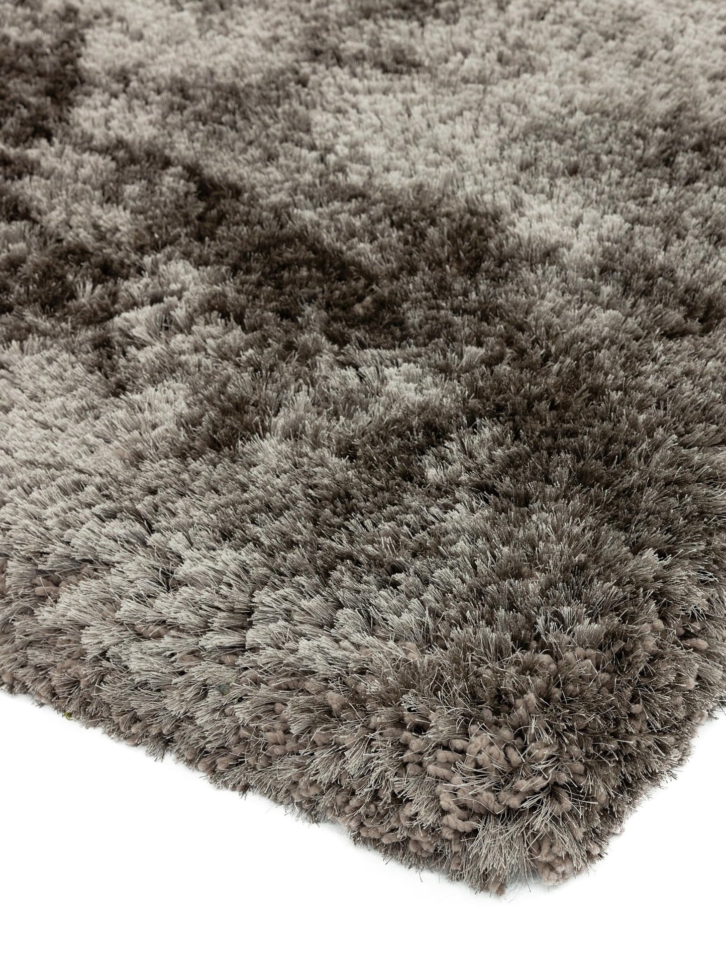 Plush Shaggy Rug for Living Room Bedroom High Pile Thick Fluffy Hand Made Anti-Shed Silky Shimmer Shiny Plain Deep Pile Rug