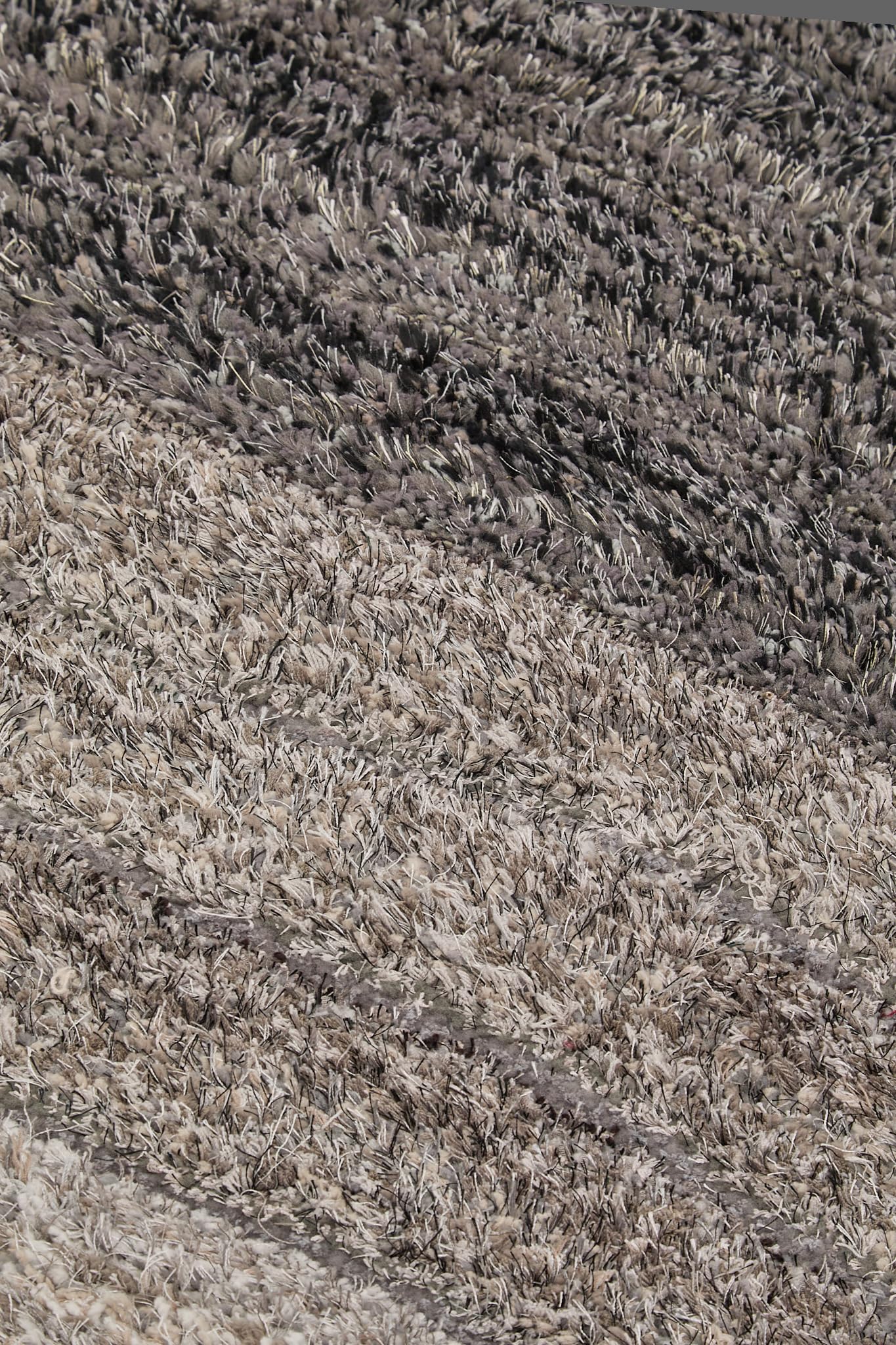 Shaggy Rug for Living Room Bedroom Dining Room Carpet Soft Plush Fluffy Silky Area Floor Lena Wave Pattern 3D Shaggy Rug in Large Size 160x230 cm (5'3"x7'7")