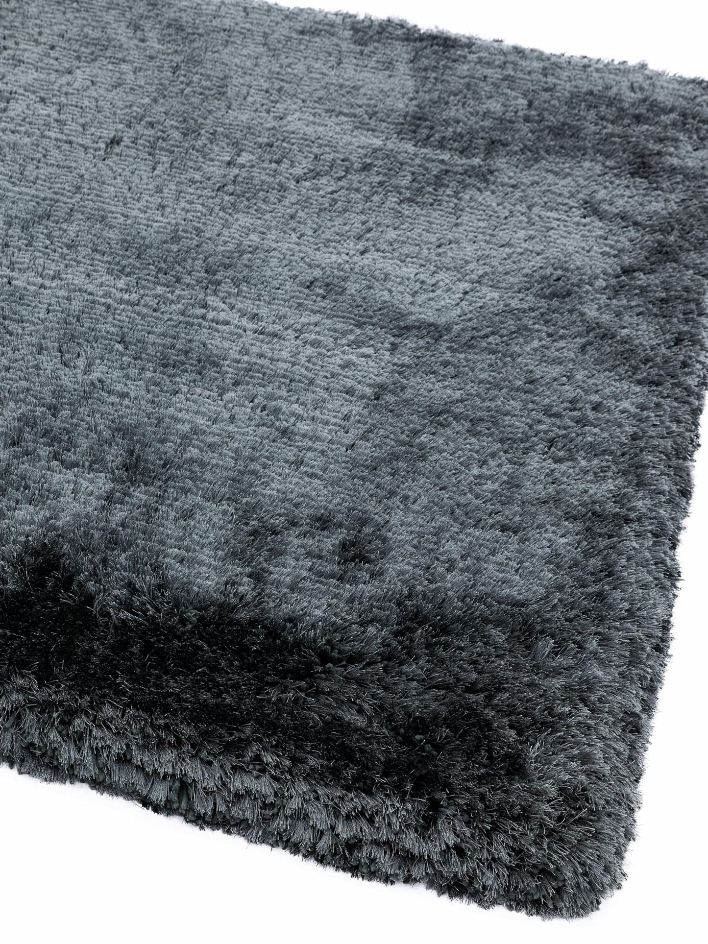 Plush Shaggy Rug for Living Room Bedroom High Pile Thick Fluffy Hand Made Anti-Shed Silky Shimmer Shiny Plain Deep Pile Rug