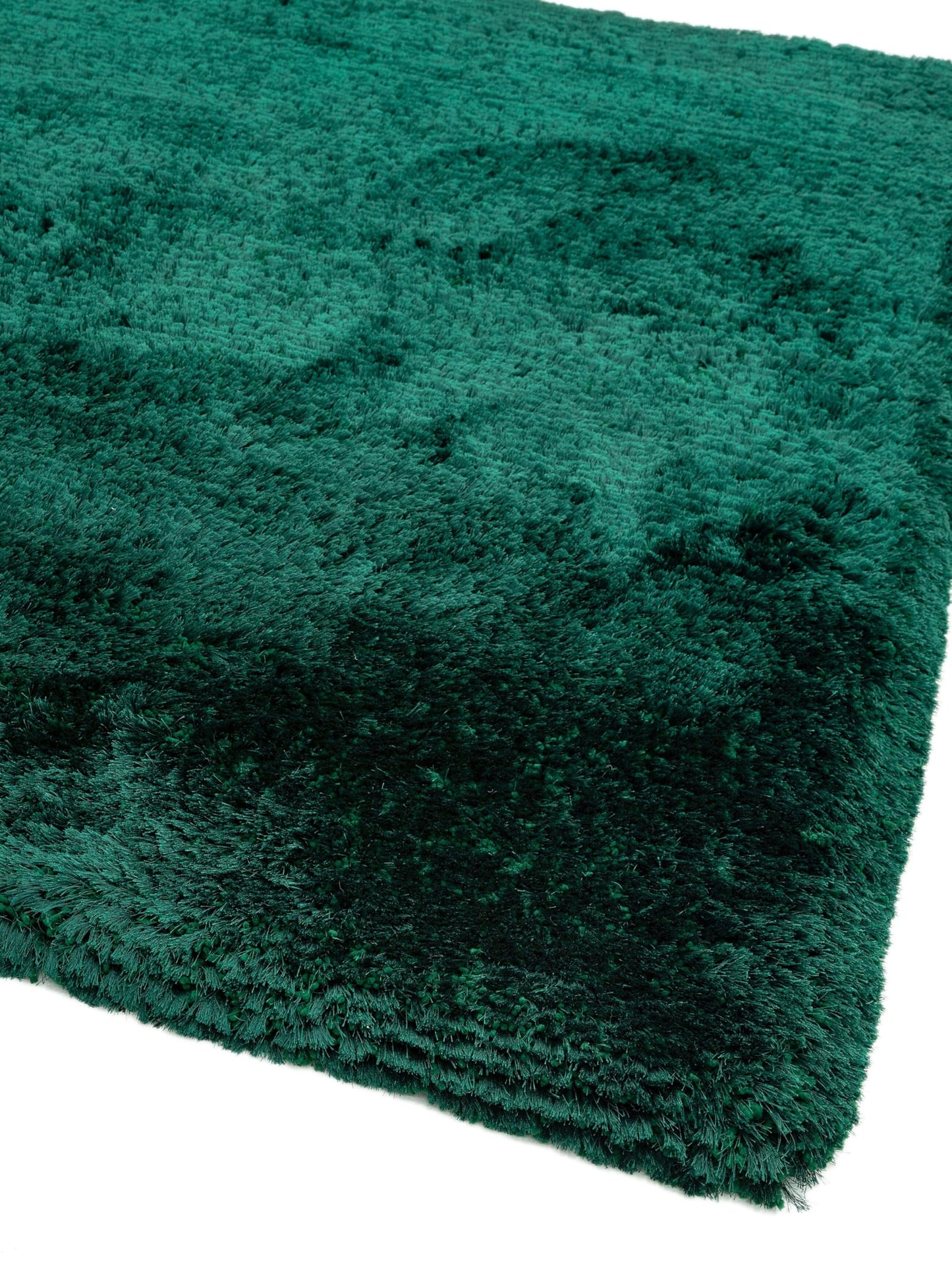 Plush Shaggy Rug for Living Room Bedroom High Pile Thick Fluffy Hand Made Anti-Shed Silky Shimmer Shiny Plain Deep Pile Rug