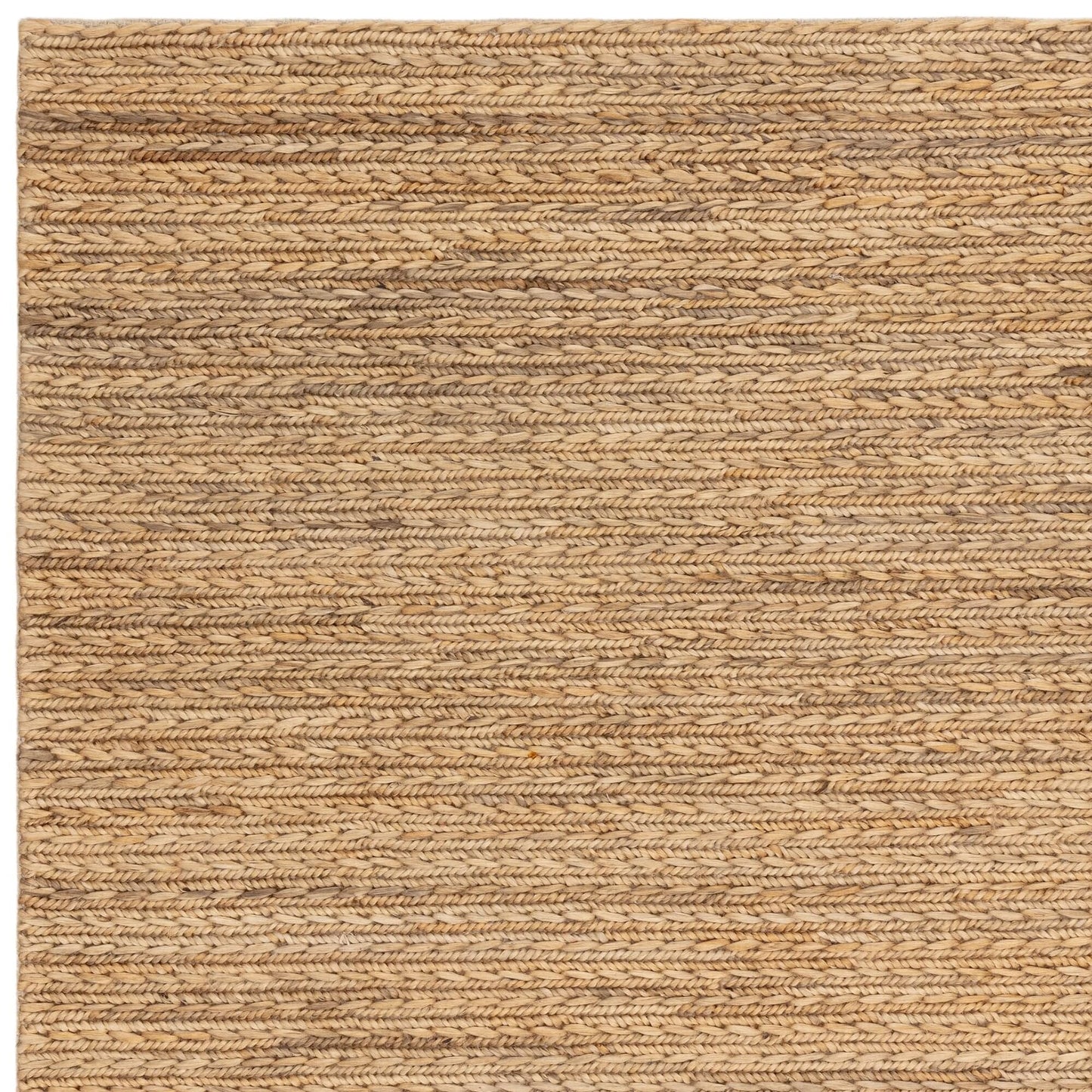 Hand Woven Braided Jute Rug for Living Room Bedroom Dining Room Lounge Flatweave Modern Plain Carpet Oakley Natural Rug