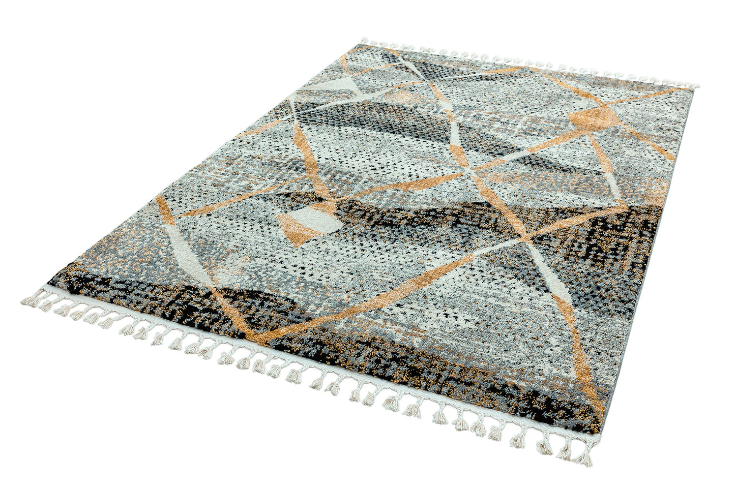 Cyrus CY04 Rug Nomadic Moroccan Berber Kilim Style with Fringes