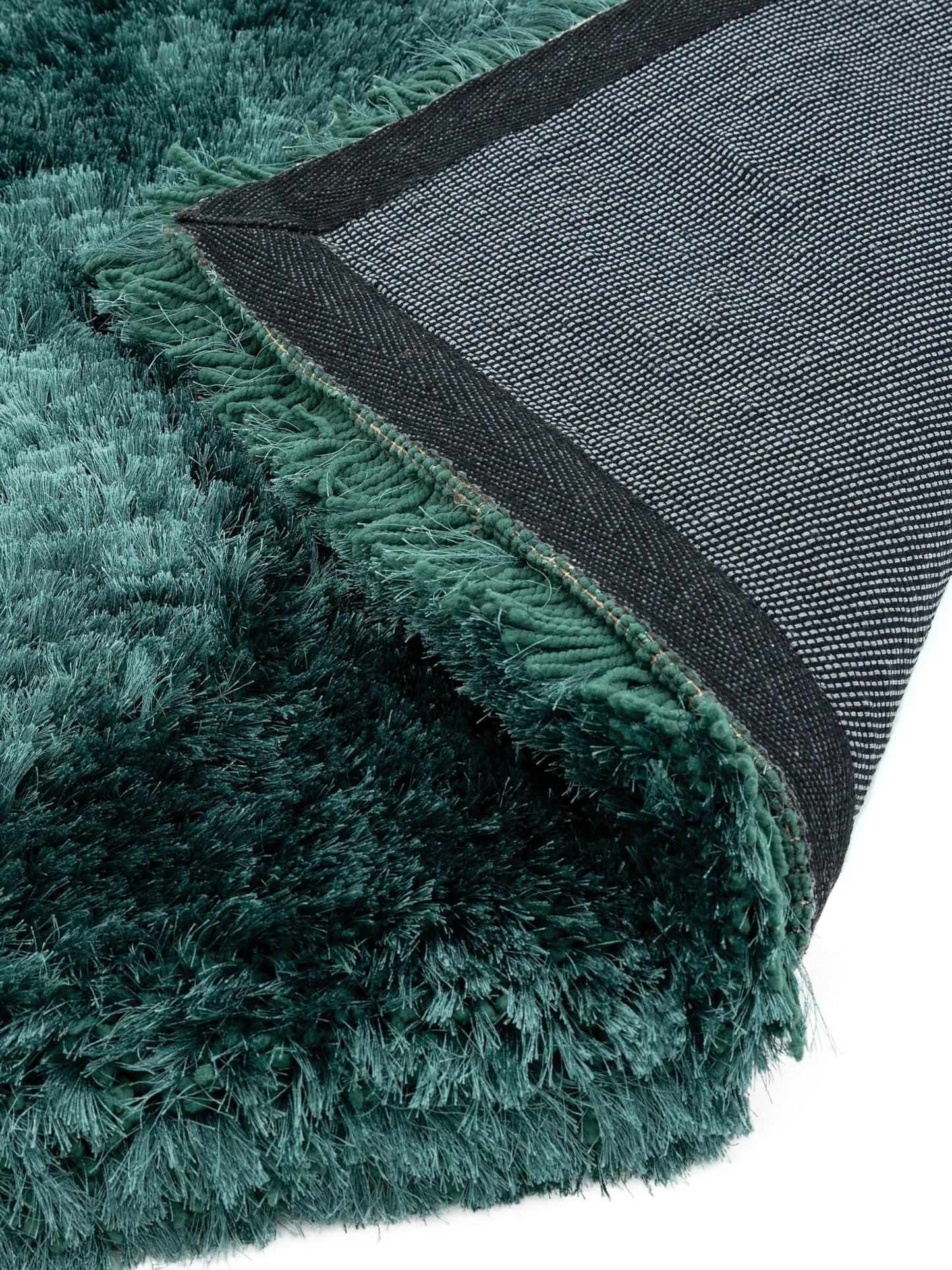 Plush Shaggy Rug for Living Room Bedroom High Pile Thick Fluffy Hand Made Anti-Shed Silky Shimmer Shiny Plain Deep Pile Rug