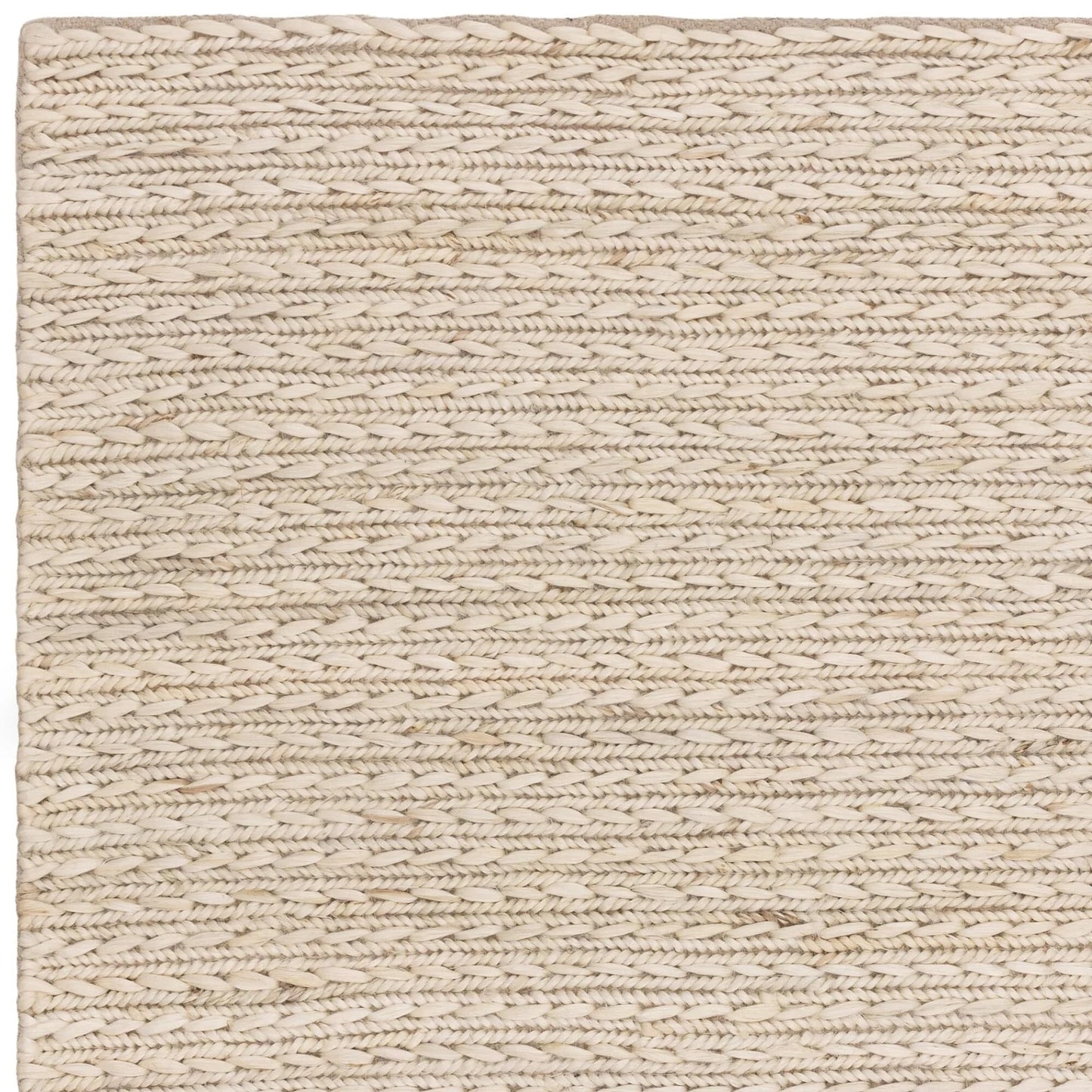 Hand Woven Braided Jute Rug for Living Room Bedroom Dining Room Lounge Flatweave Modern Plain Carpet Oakley Natural Rug
