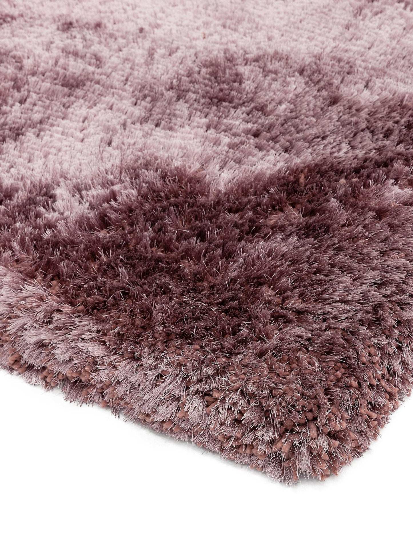 Plush Shaggy Rug for Living Room Bedroom High Pile Thick Fluffy Hand Made Anti-Shed Silky Shimmer Shiny Plain Deep Pile Rug