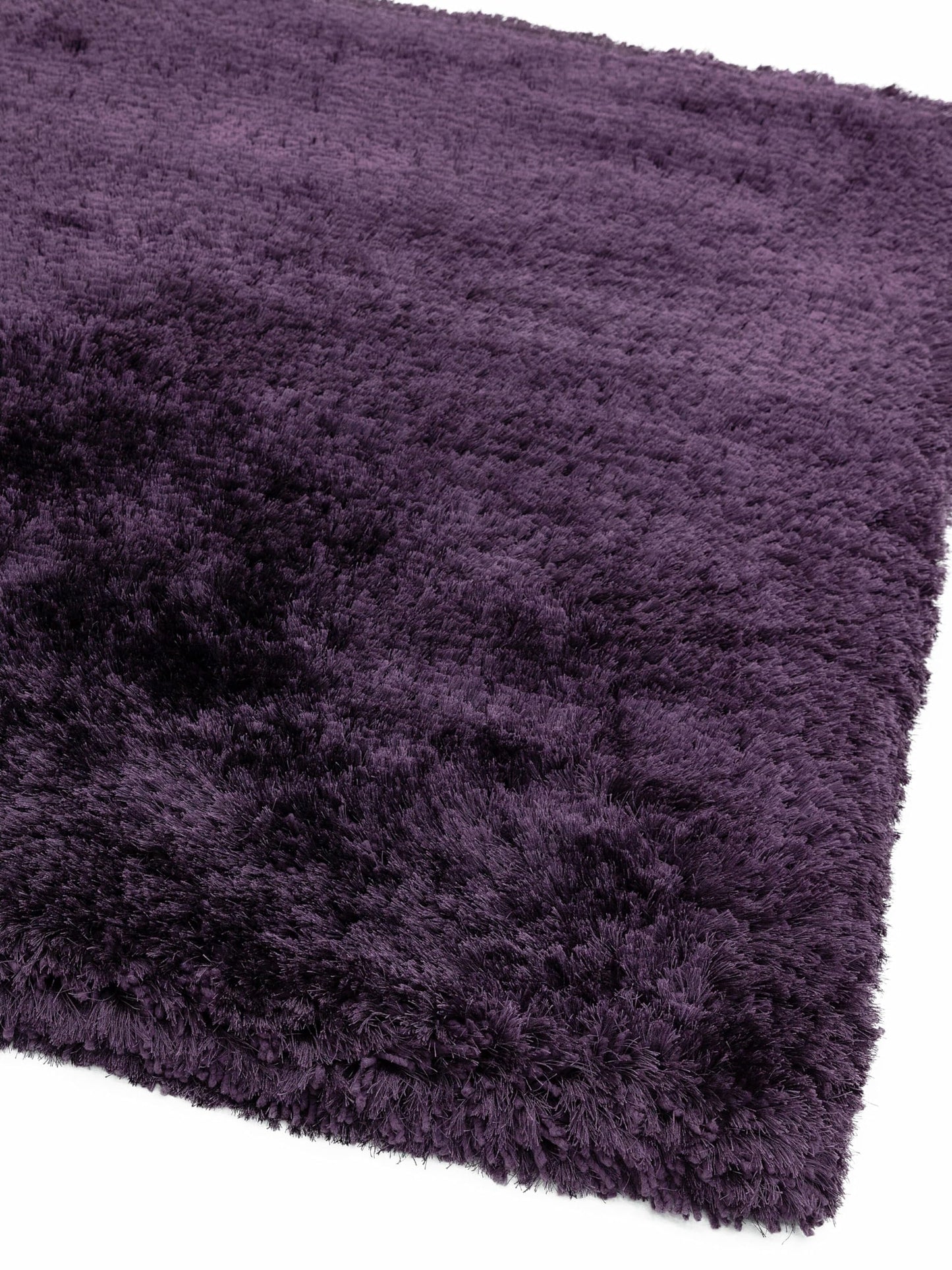 Plush Shaggy Rug for Living Room Bedroom High Pile Thick Fluffy Hand Made Anti-Shed Silky Shimmer Shiny Plain Deep Pile Rug