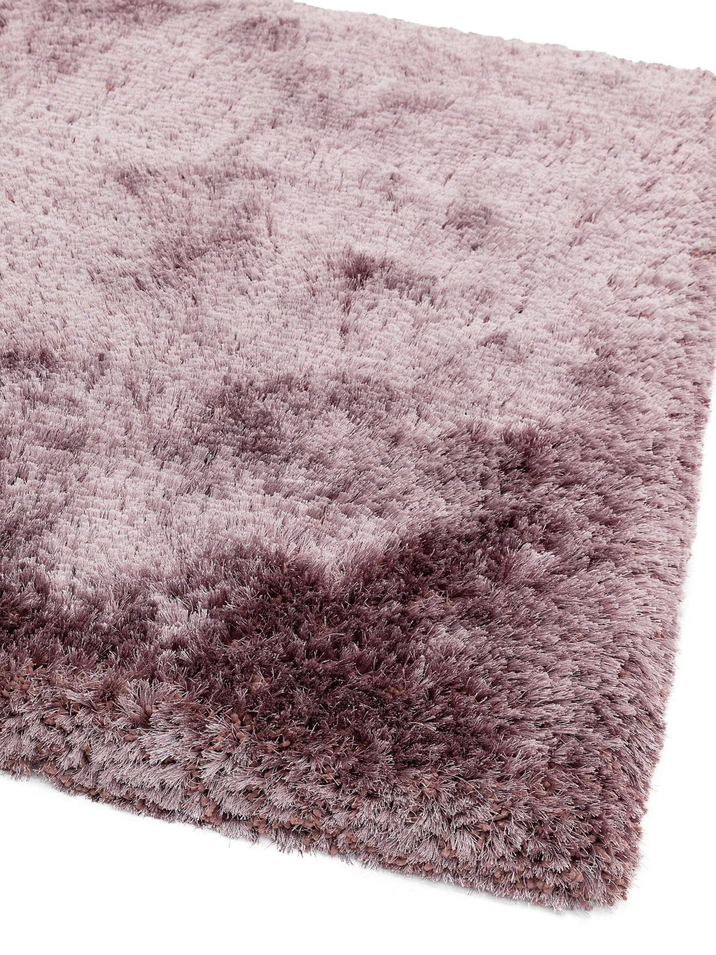 Plush Shaggy Rug for Living Room Bedroom High Pile Thick Fluffy Hand Made Anti-Shed Silky Shimmer Shiny Plain Deep Pile Rug