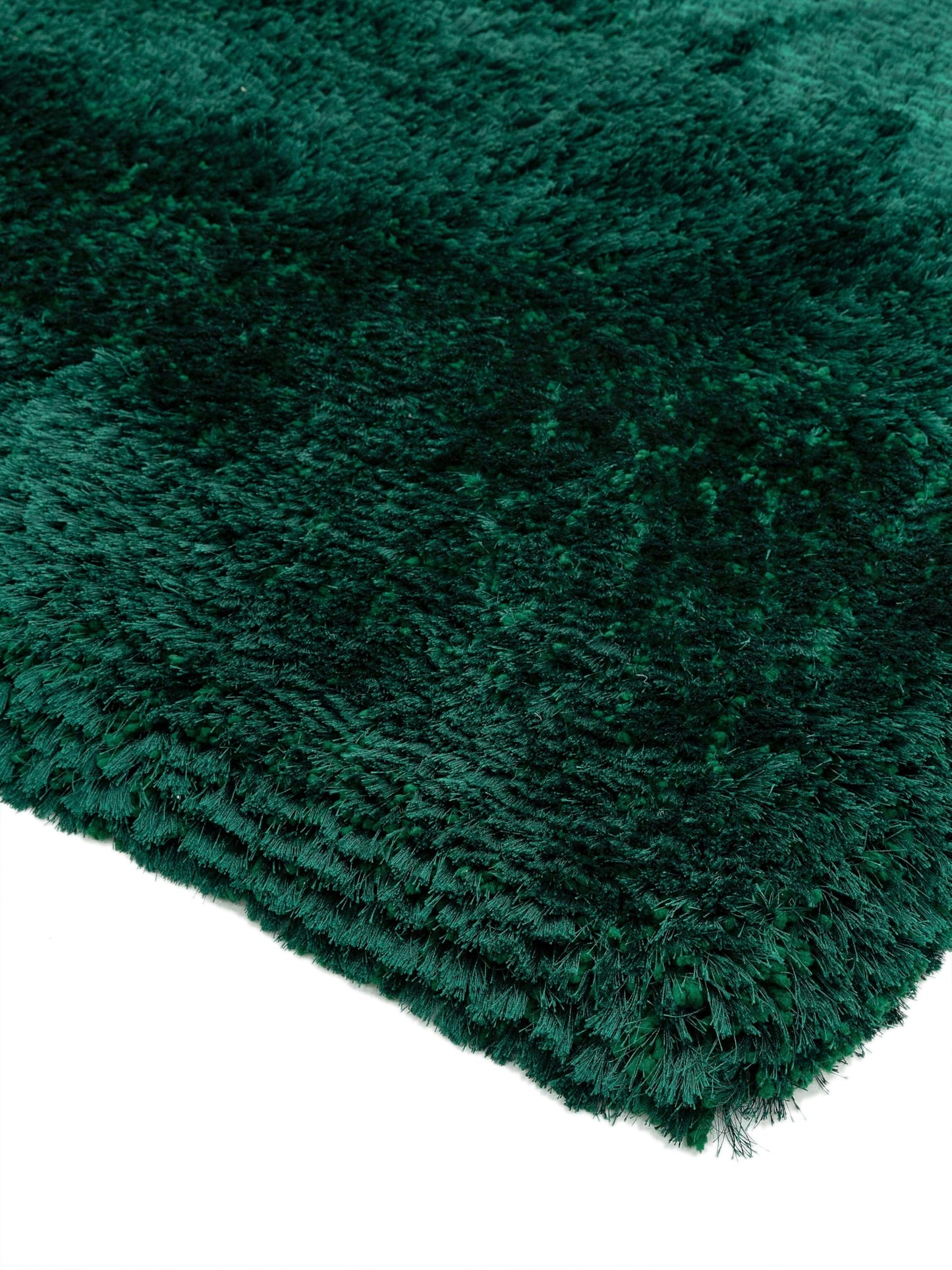 Plush Shaggy Rug for Living Room Bedroom High Pile Thick Fluffy Hand Made Anti-Shed Silky Shimmer Shiny Plain Deep Pile Rug