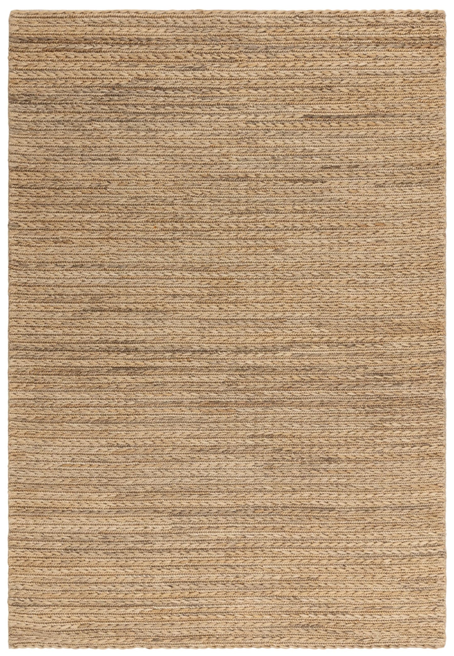 Hand Woven Braided Jute Rug for Living Room Bedroom Dining Room Lounge Flatweave Modern Plain Carpet Oakley Natural Rug