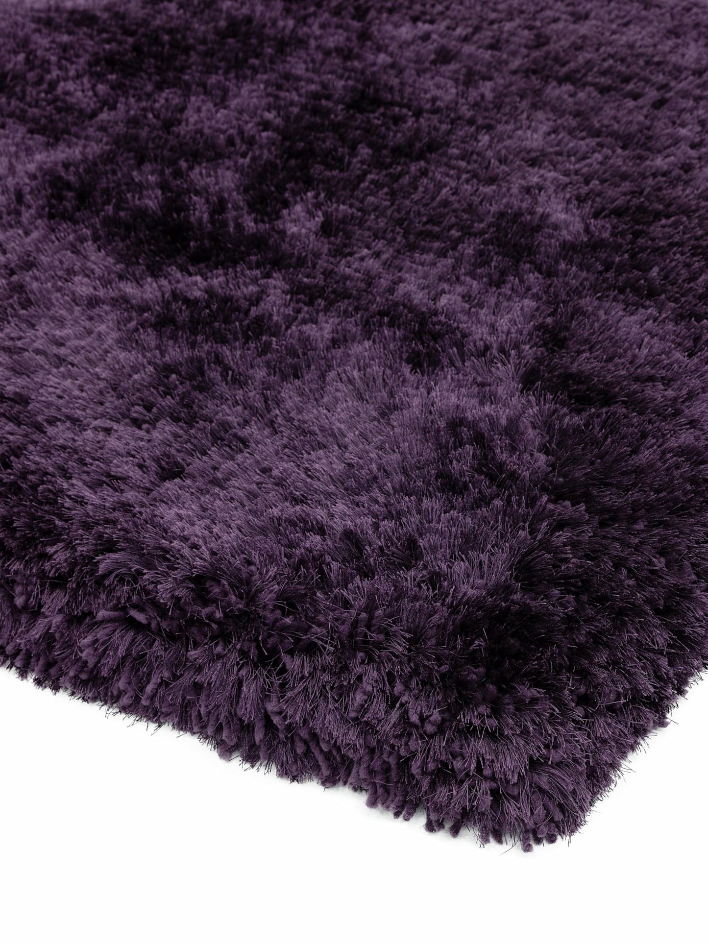 Plush Shaggy Rug for Living Room Bedroom High Pile Thick Fluffy Hand Made Anti-Shed Silky Shimmer Shiny Plain Deep Pile Rug