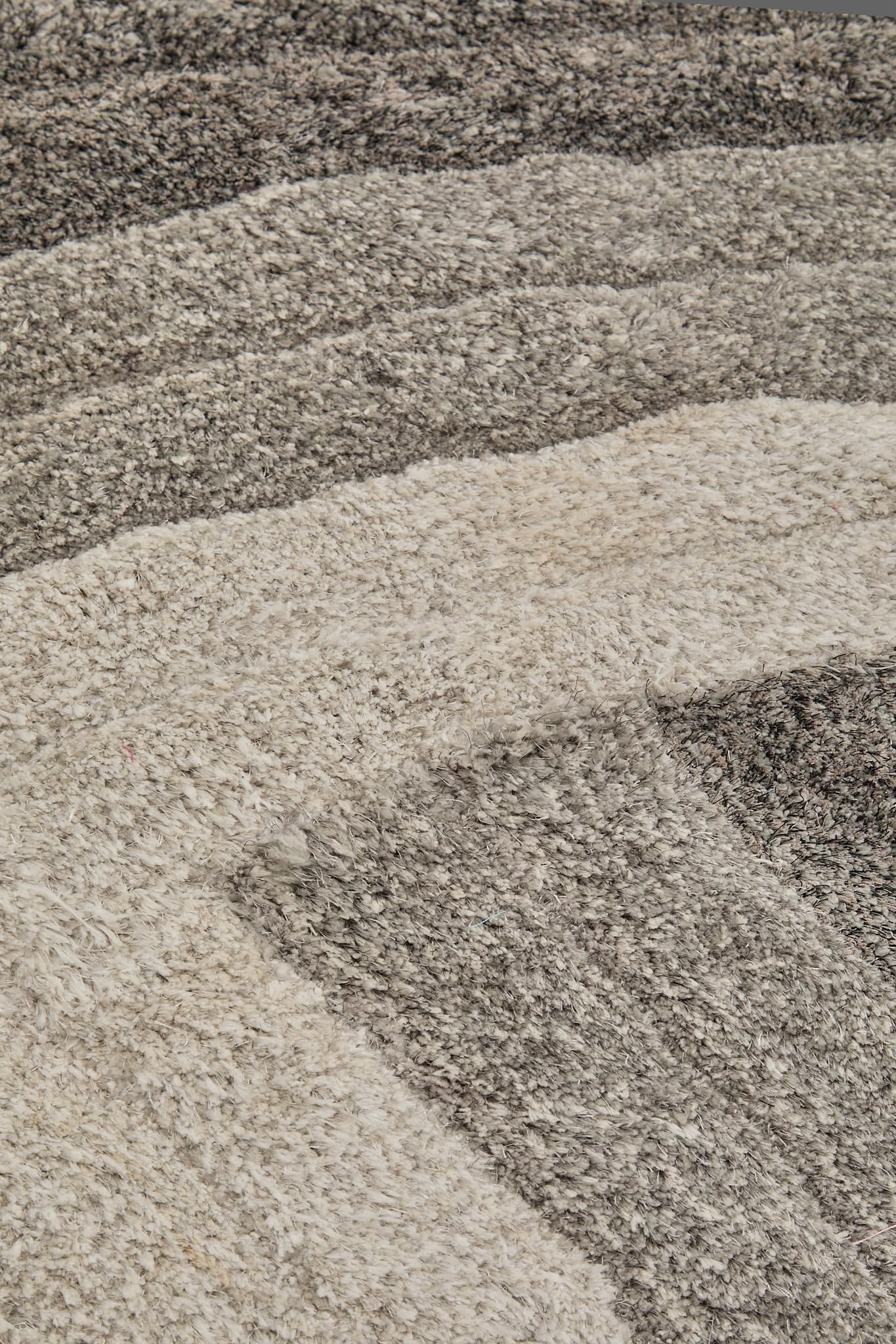 Shaggy Rug for Living Room Bedroom Dining Room Carpet Soft Plush Fluffy Silky Area Floor Stella Swirl Pattern 3D Shaggy Rug in Large Size 160x230 cm (5'3"x7'7")