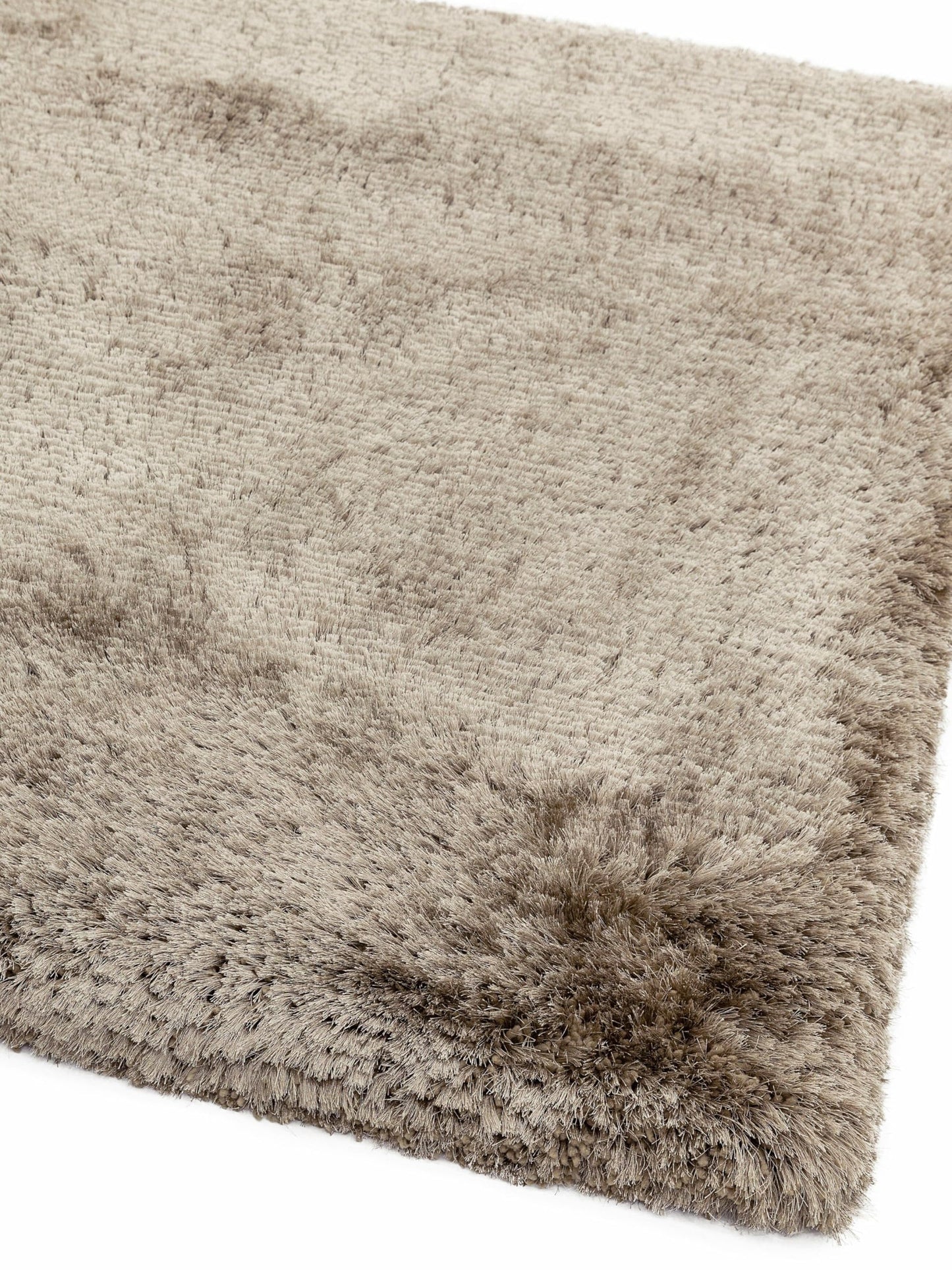 Plush Shaggy Rug for Living Room Bedroom High Pile Thick Fluffy Hand Made Anti-Shed Silky Shimmer Shiny Plain Deep Pile Rug