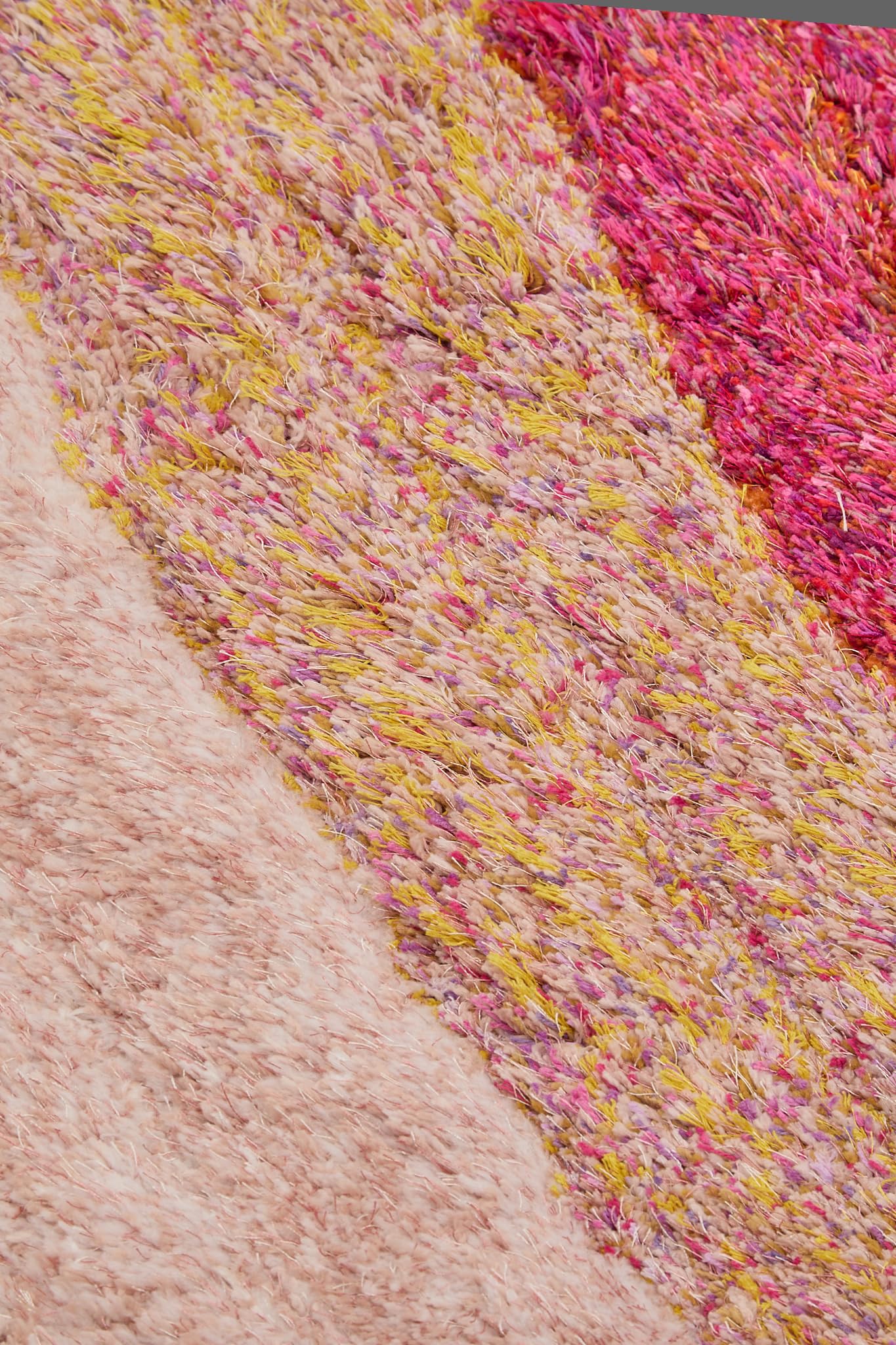 Shaggy Rug for Living Room Bedroom Dining Room Carpet Soft Plush Fluffy Silky Area Floor Lena Wave Pattern 3D Shaggy Rug in Large Size 160x230 cm (5'3"x7'7")
