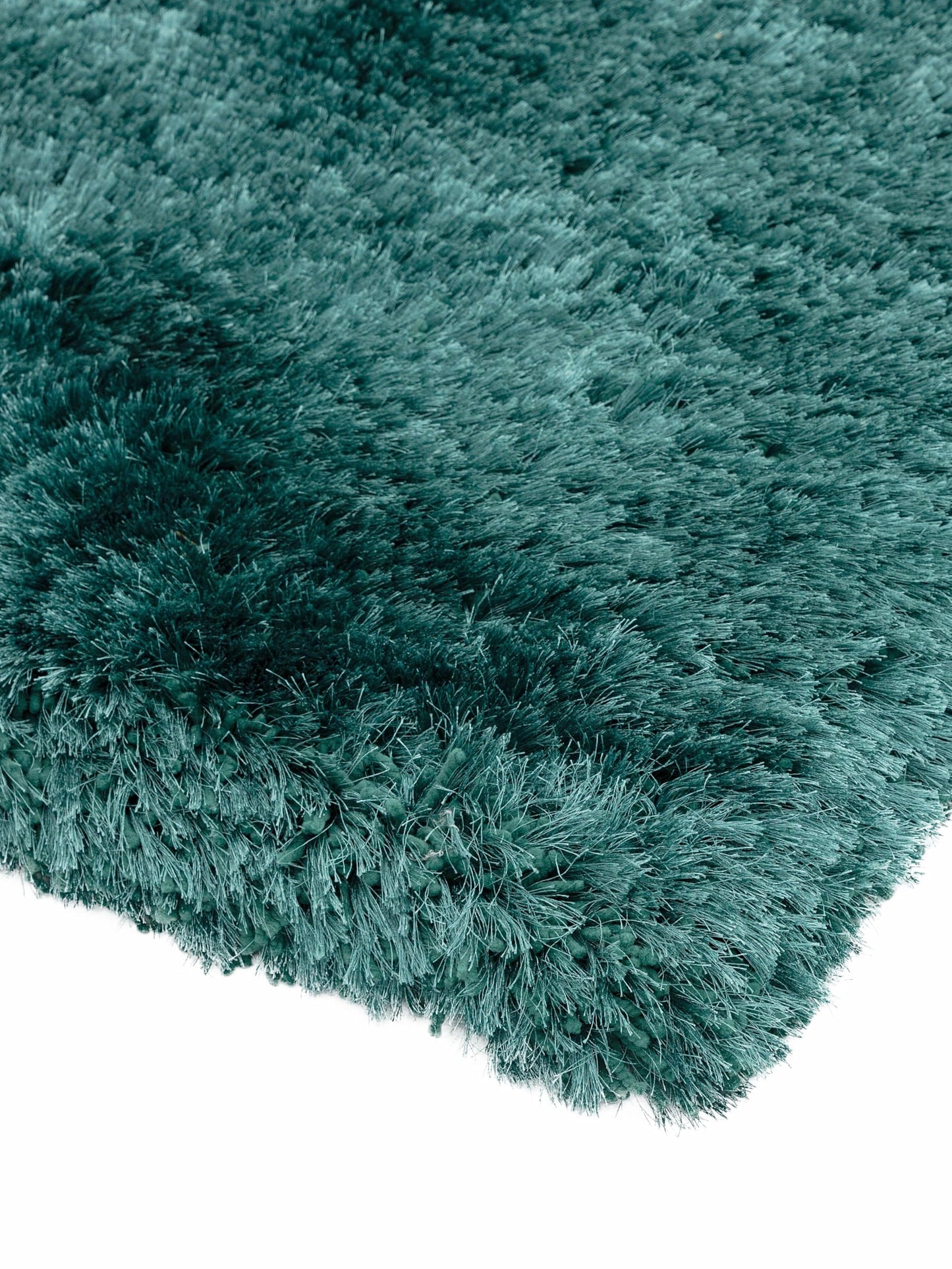 Plush Shaggy Rug for Living Room Bedroom High Pile Thick Fluffy Hand Made Anti-Shed Silky Shimmer Shiny Plain Deep Pile Rug