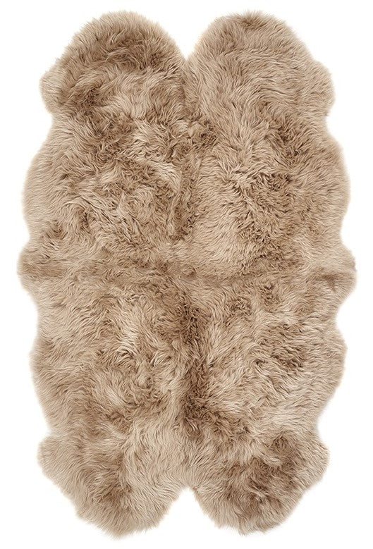Genuine Sheepskin Animal Fur Soft Wool Shaggy Mink Rug