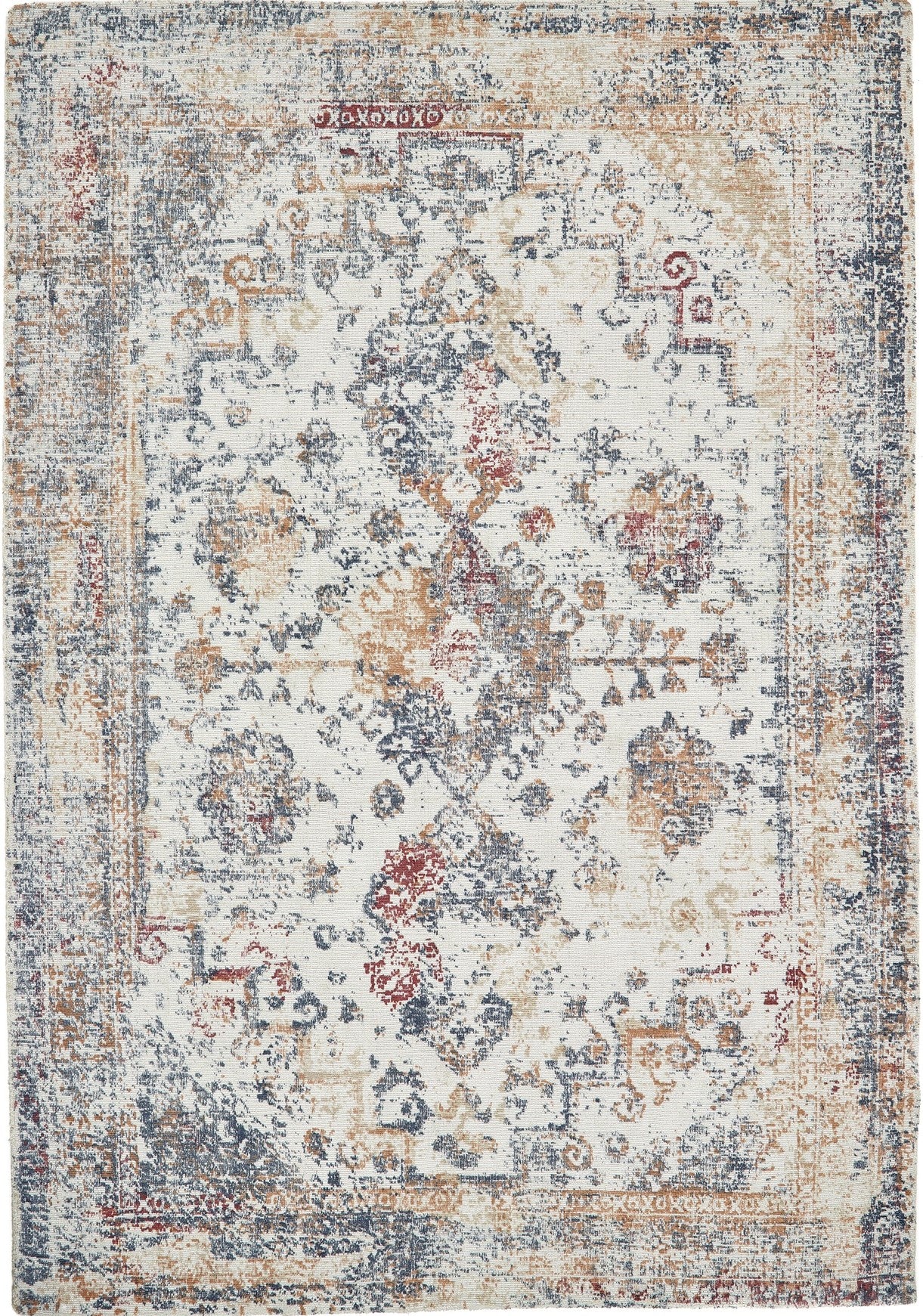Origins Vogue Traditional Vintage Look Rug in Navy Rust