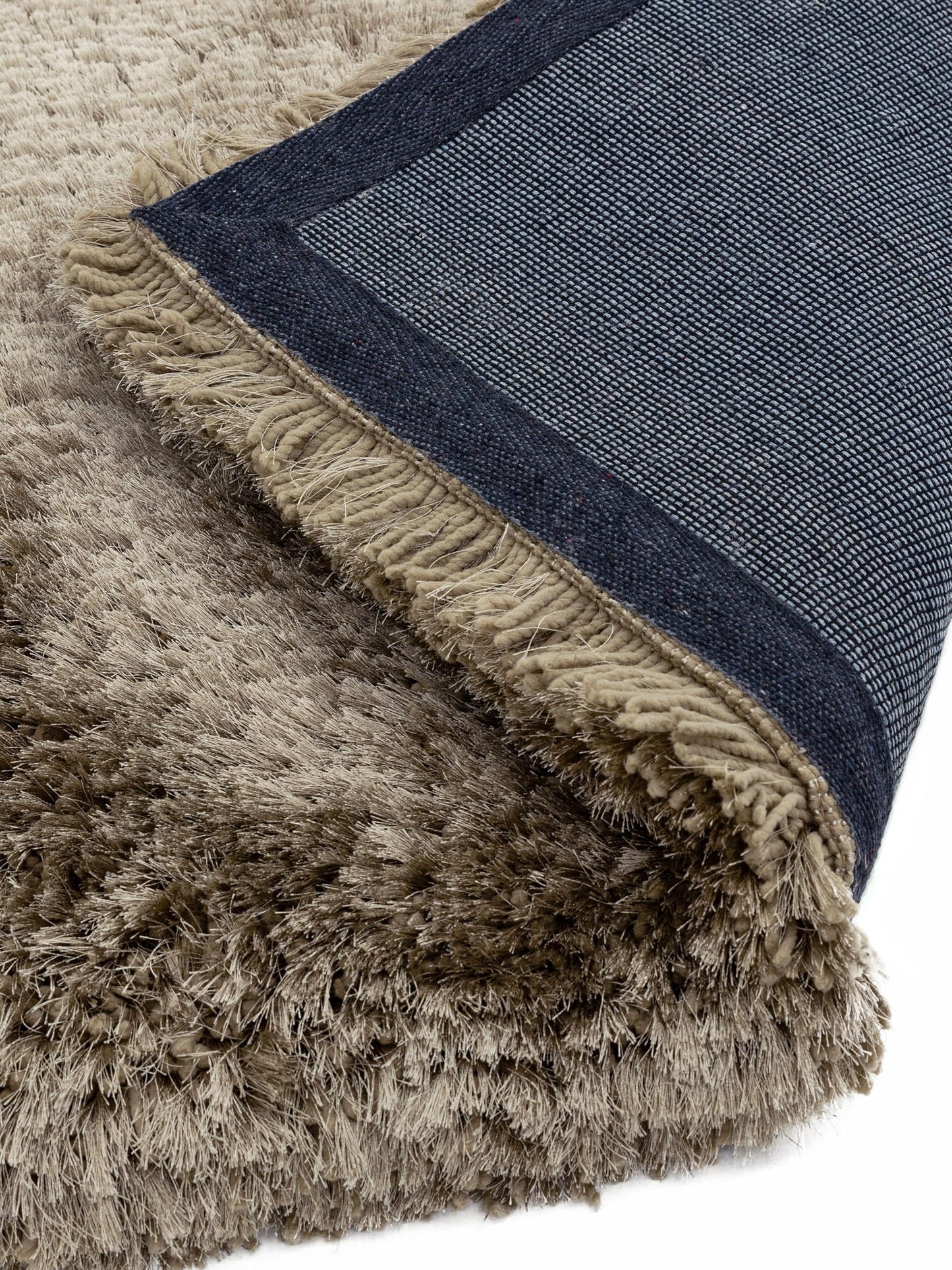 Plush Shaggy Rug for Living Room Bedroom High Pile Thick Fluffy Hand Made Anti-Shed Silky Shimmer Shiny Plain Deep Pile Rug