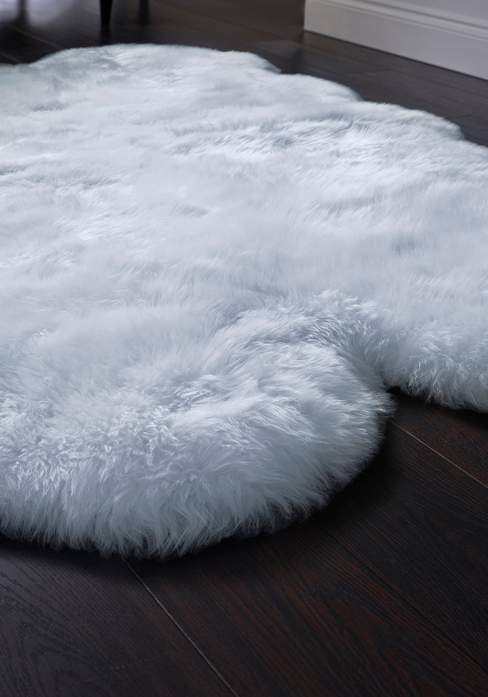 Genuine Sheepskin Animal Fur Soft Wool Shaggy Duck Egg Rug
