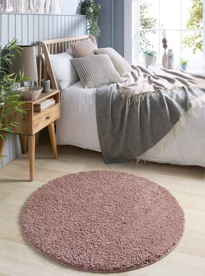My Washable Shaggy Non-Slip Rug in Nude Pink