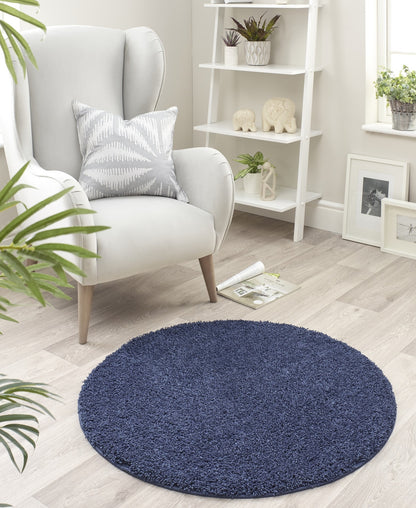 My Washable Shaggy Non-Slip Rug in Midnight Blue