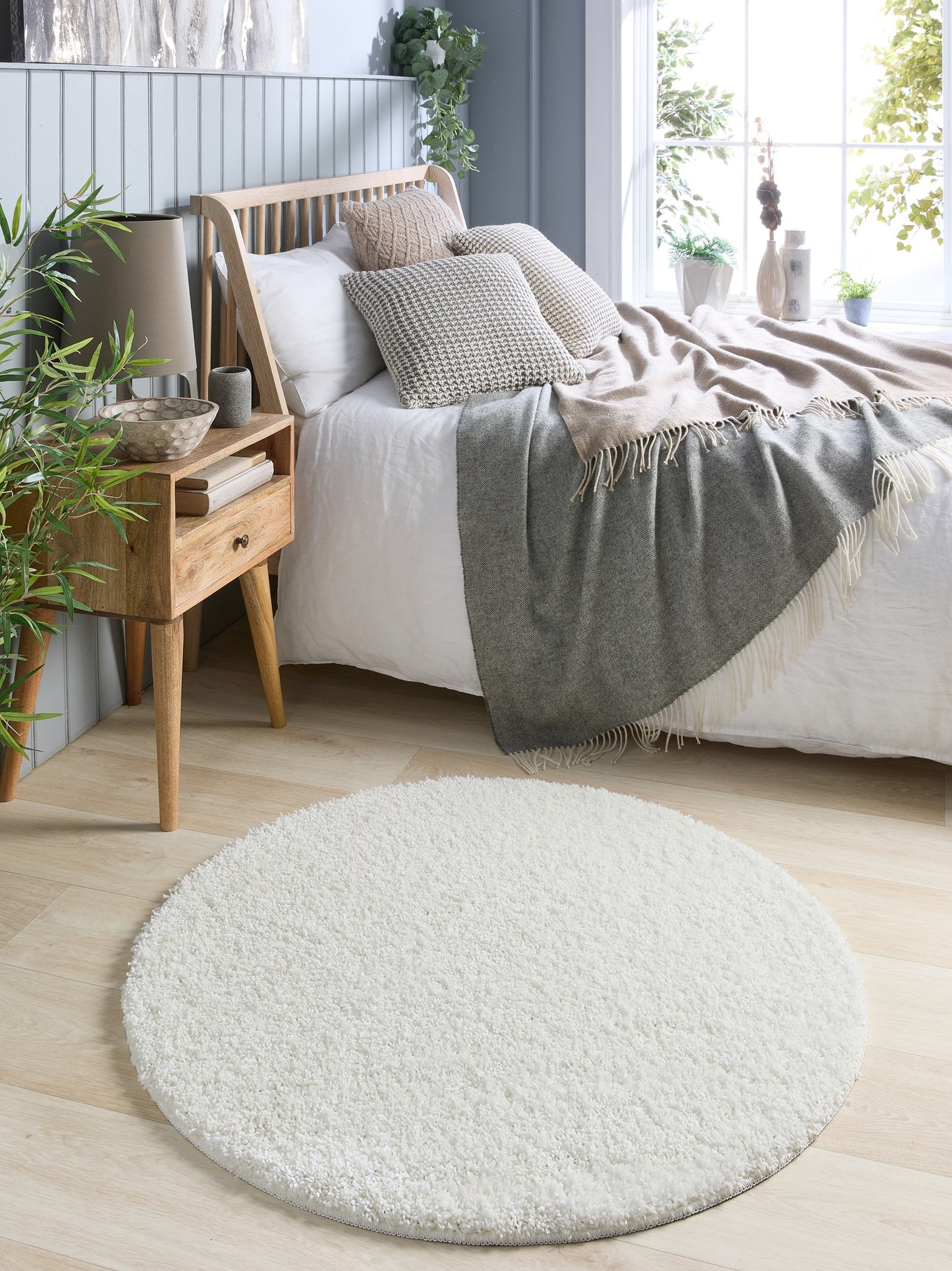 My Washable Shaggy Non-Slip Rug in Ivory