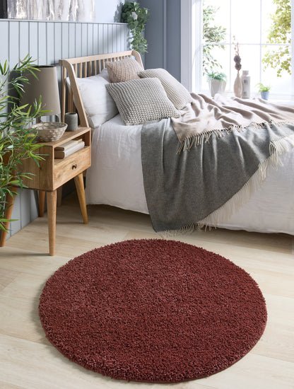 My Washable Shaggy Non-Slip Rug in Ox Red