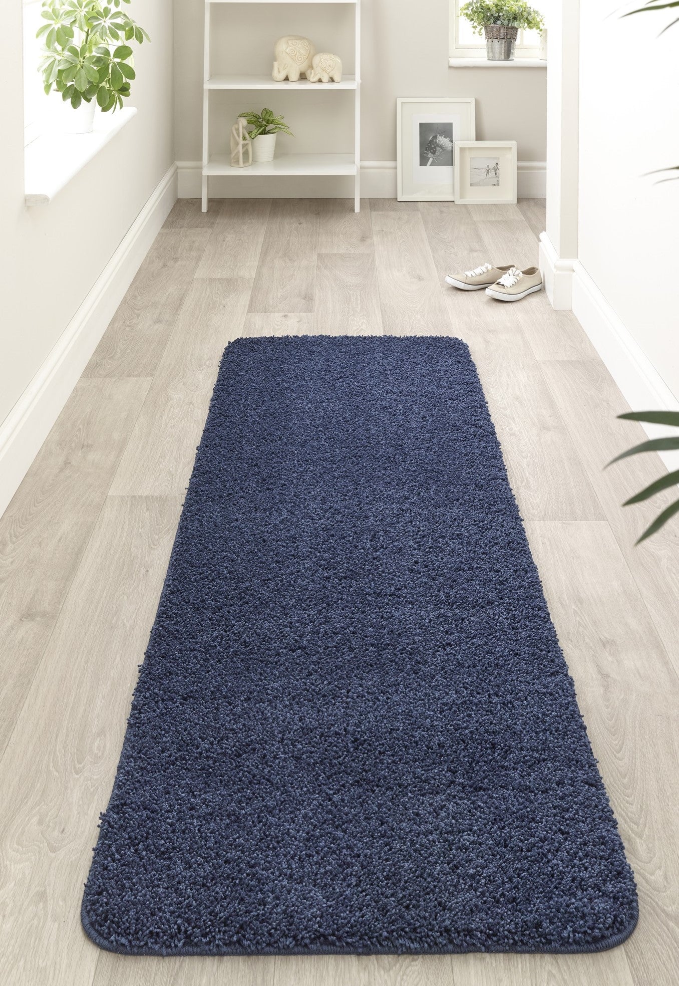 My Washable Shaggy Non-Slip Rug in Midnight Blue