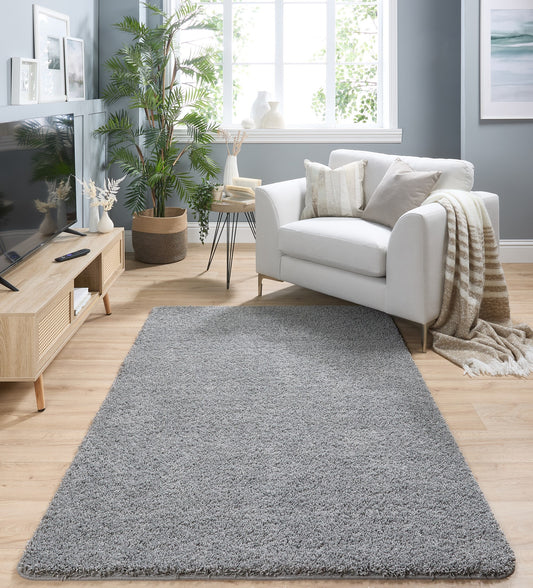 My Washable Shaggy Non-Slip Rug in Ghost Grey