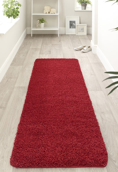 My Washable Shaggy Non-Slip Rug in Red
