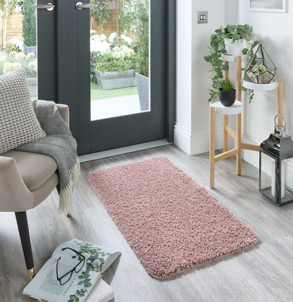 My Washable Shaggy Non-Slip Rug in Nude Pink